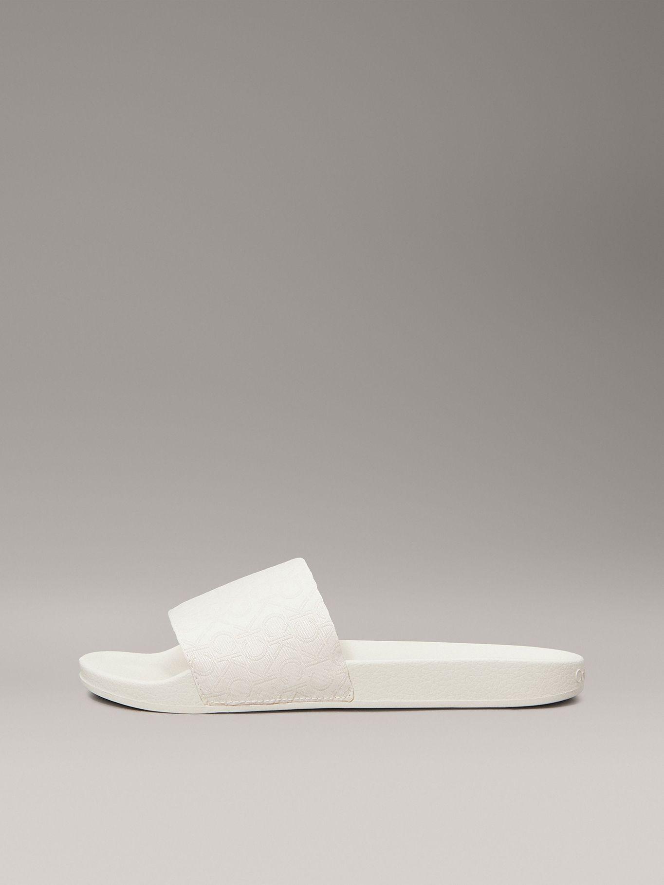 Sandalias de Jacquard con Logo Beige Calvin Klein-5