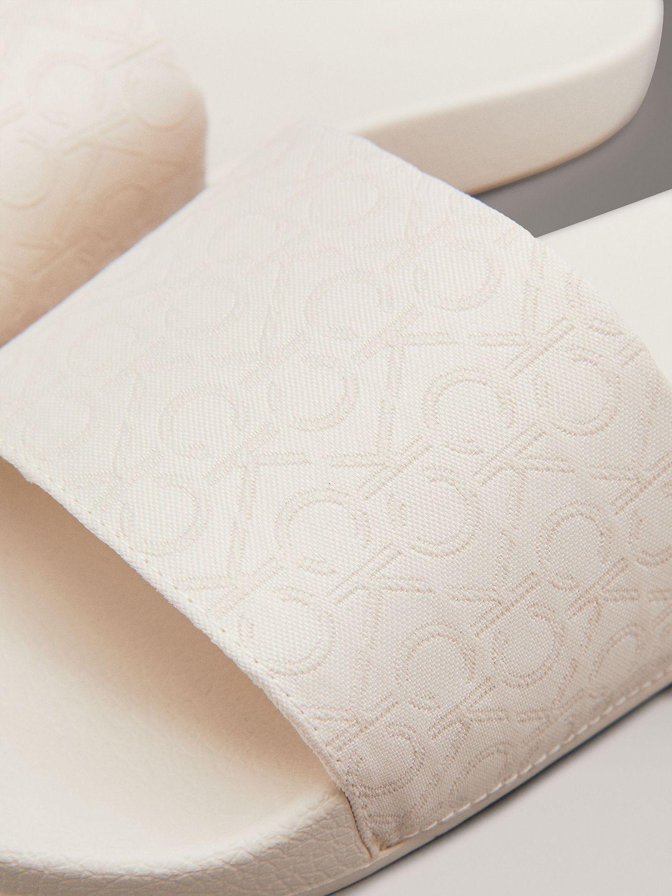 Sandalias de Jacquard con Logo Beige Calvin Klein-6