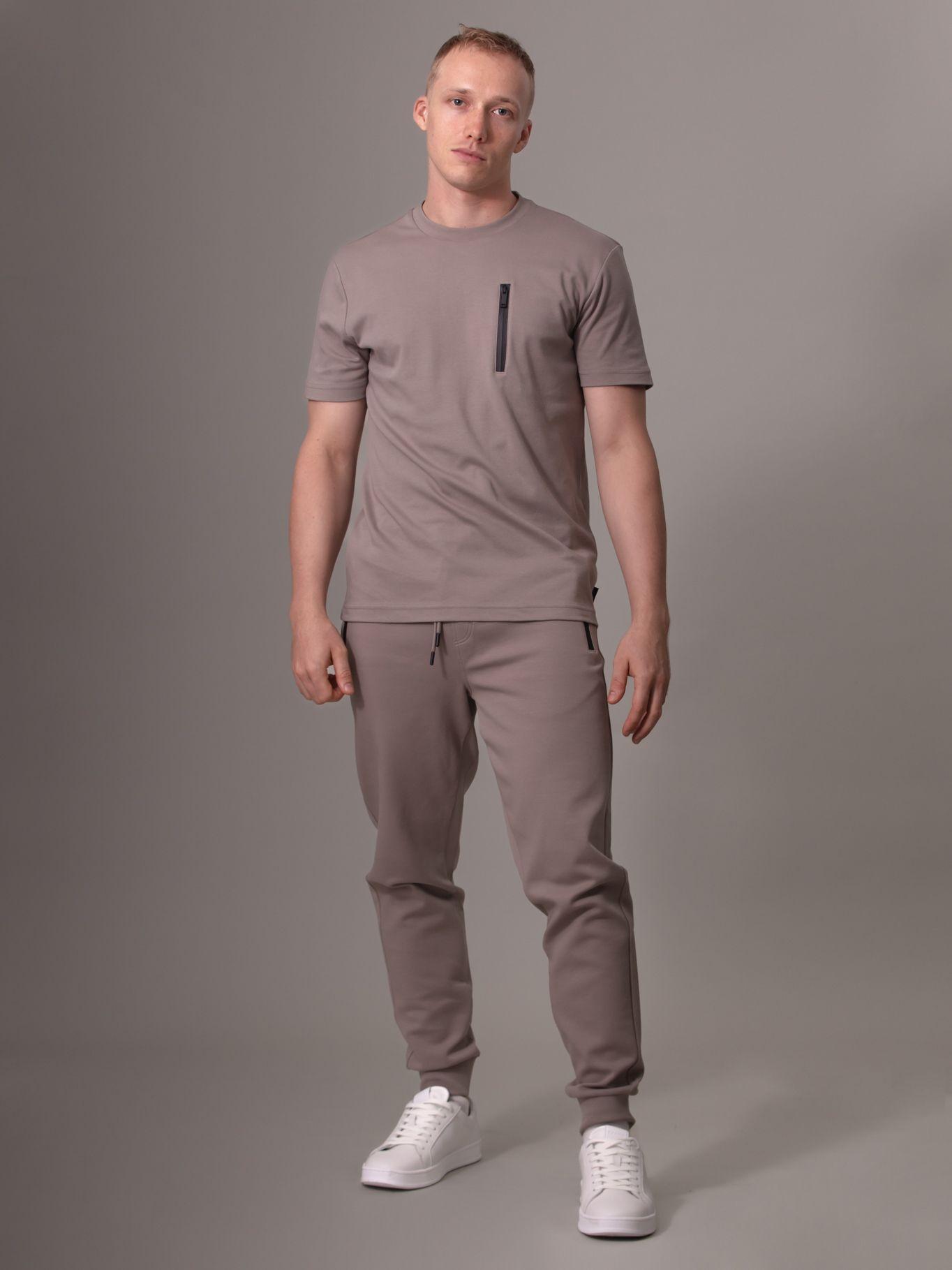 Polera Lux Tech Zip Pocket Gris Calvin Klein-1