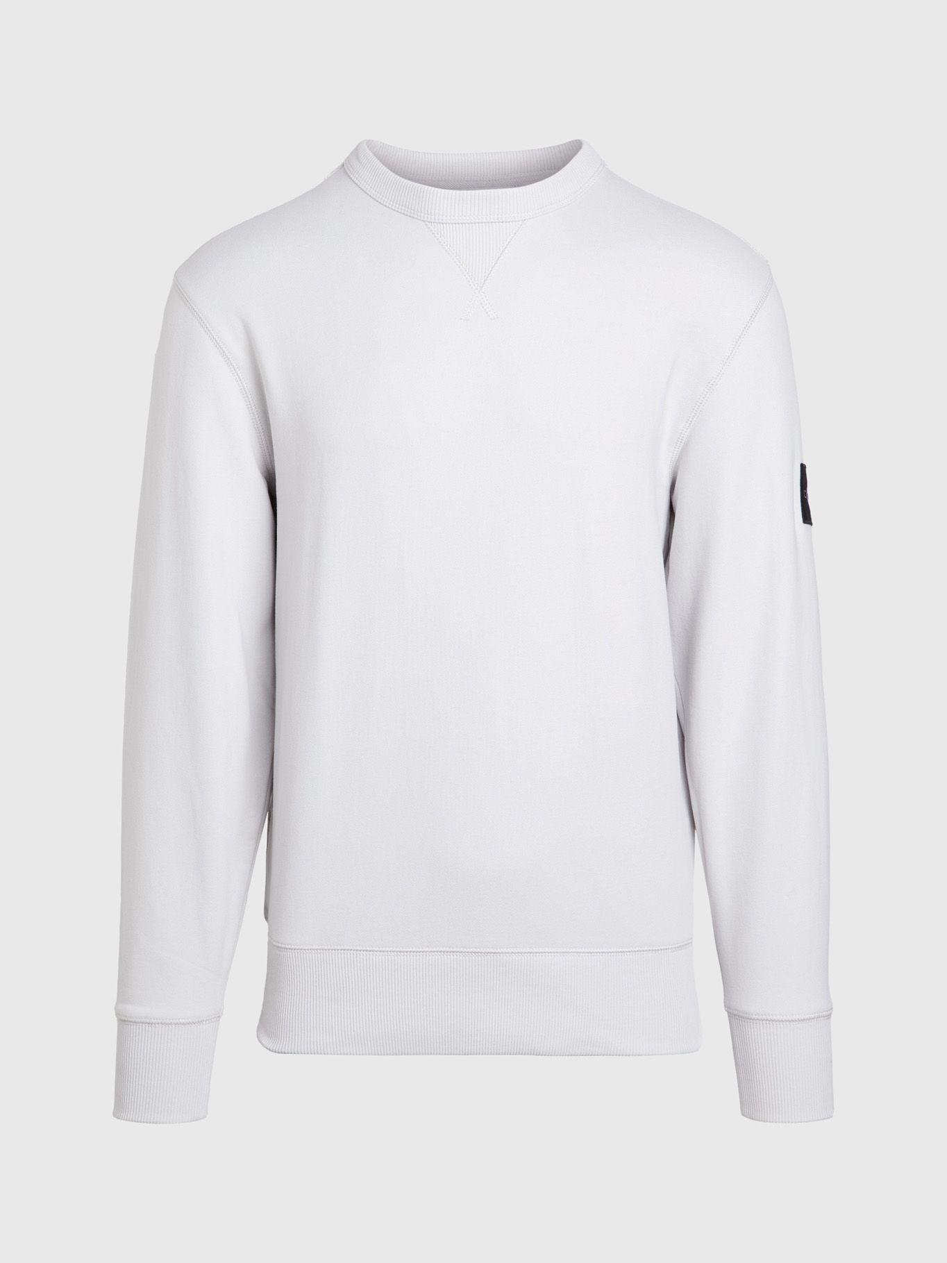 Polerón Badge Crew Neck Gris Calvin Klein-4