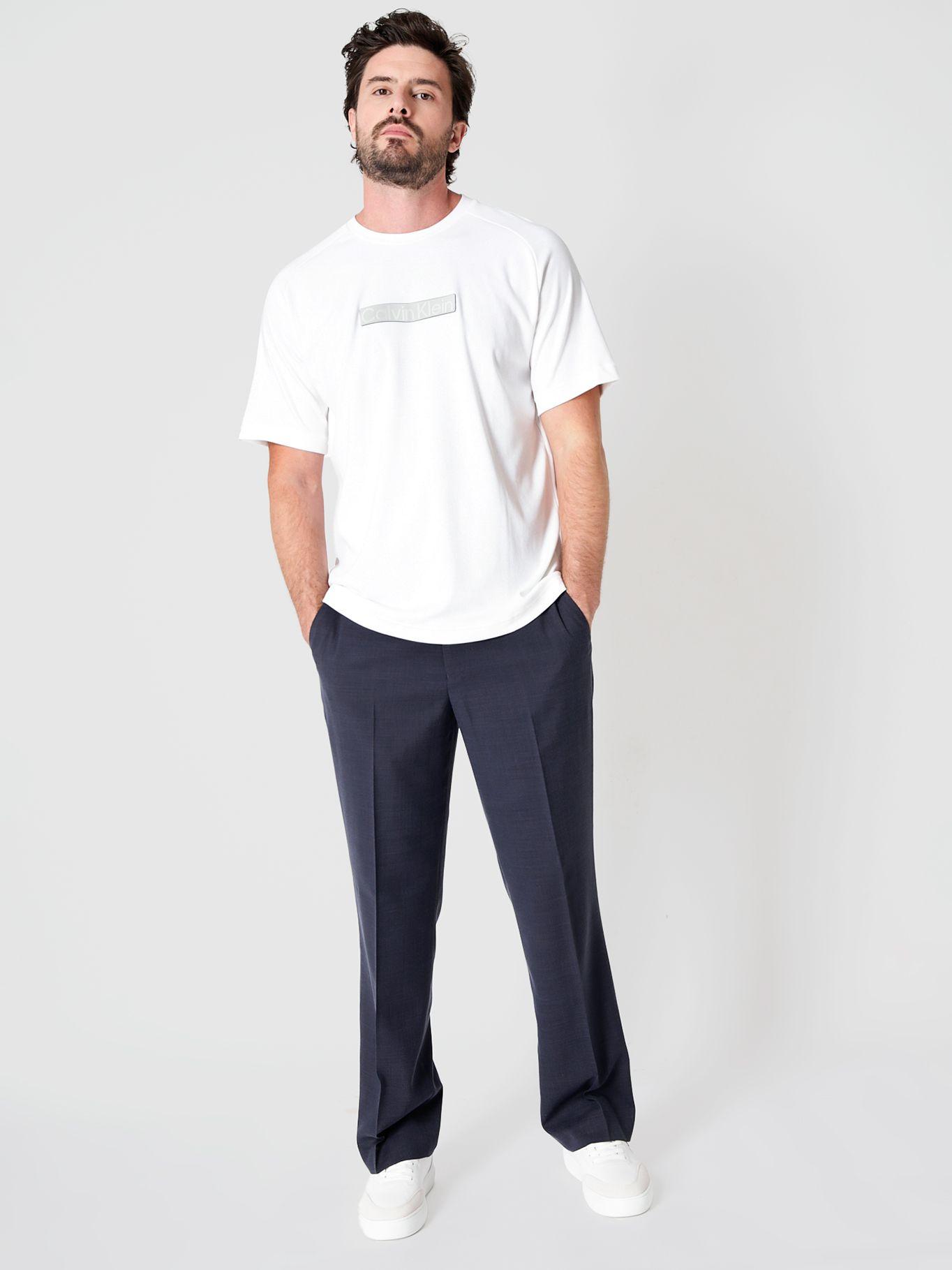 Polera 3D Logo Patch Blanco Calvin Klein-1