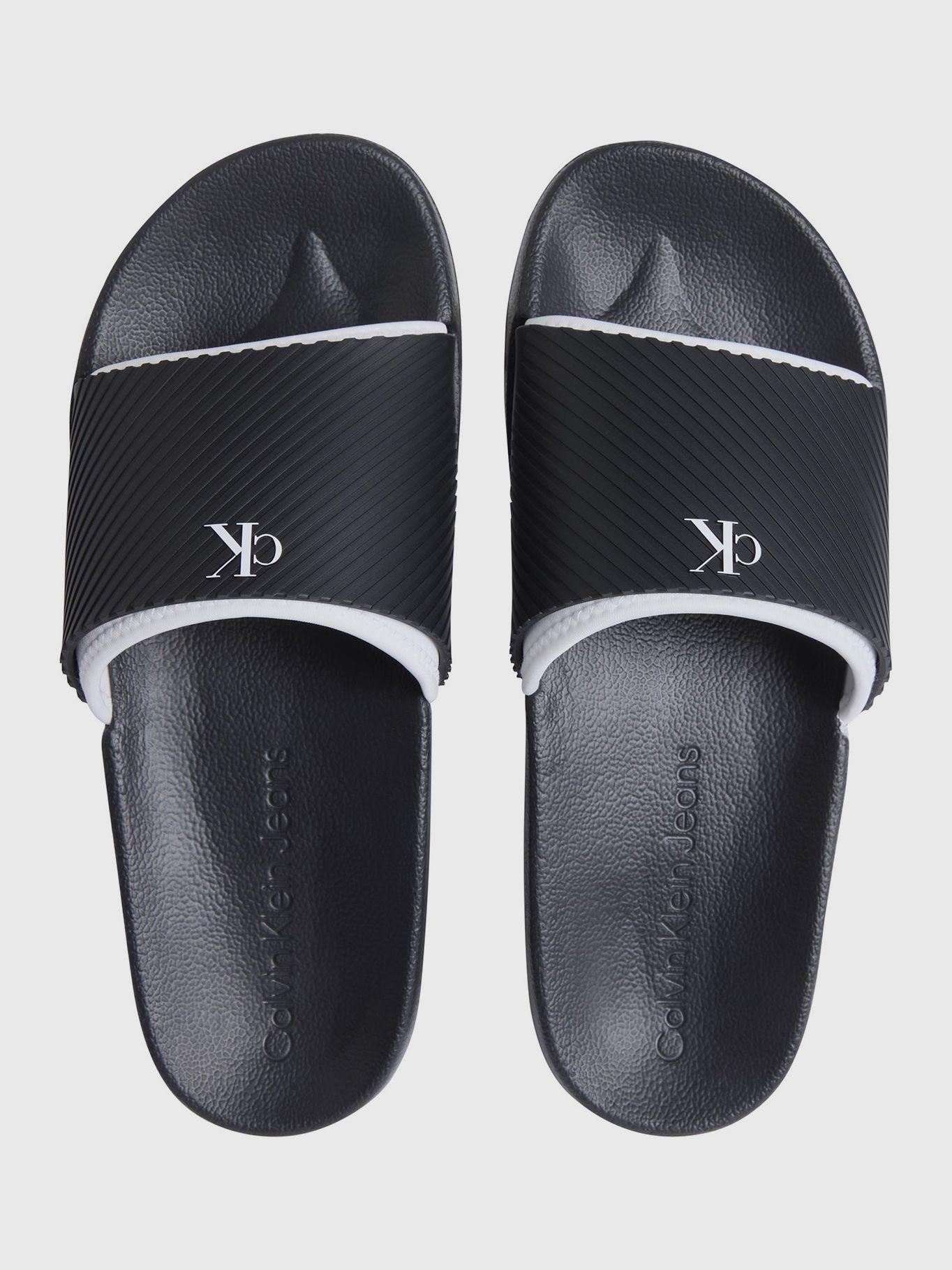Sandalias Slide Rubber Negro Calvin Klein-2