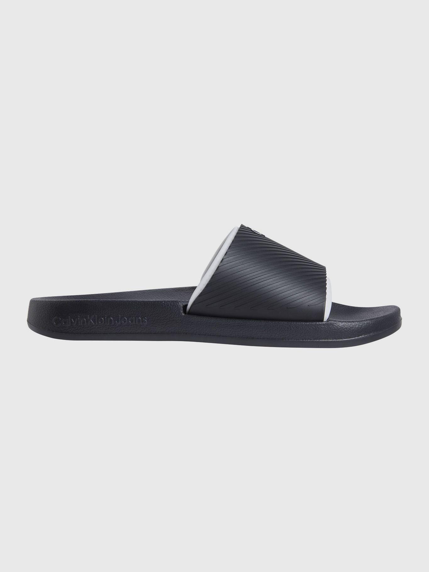 Sandalias Slide Rubber Negro Calvin Klein-4