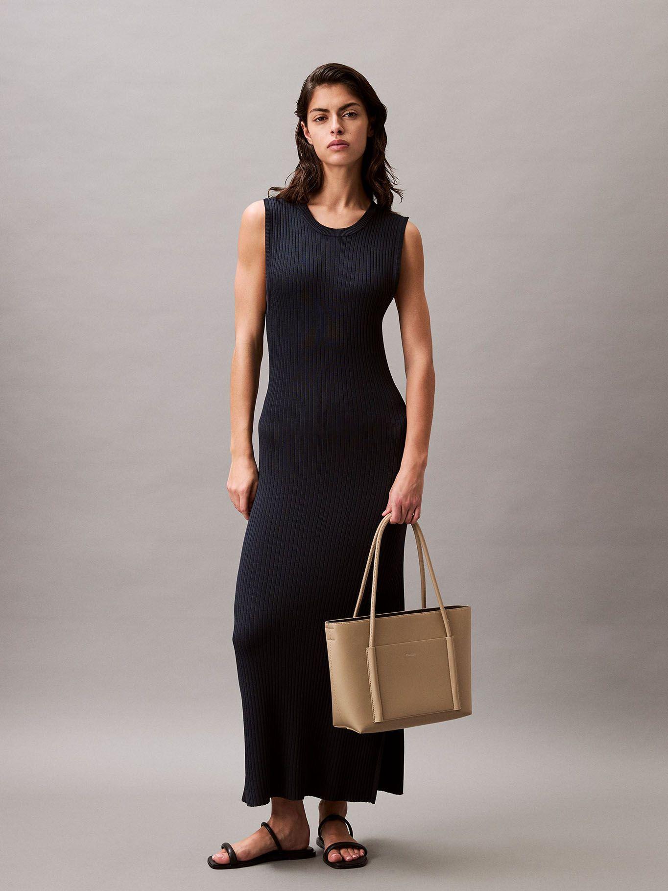 Cartera Tote Ck Linn Medium Beige Calvin Klein-4