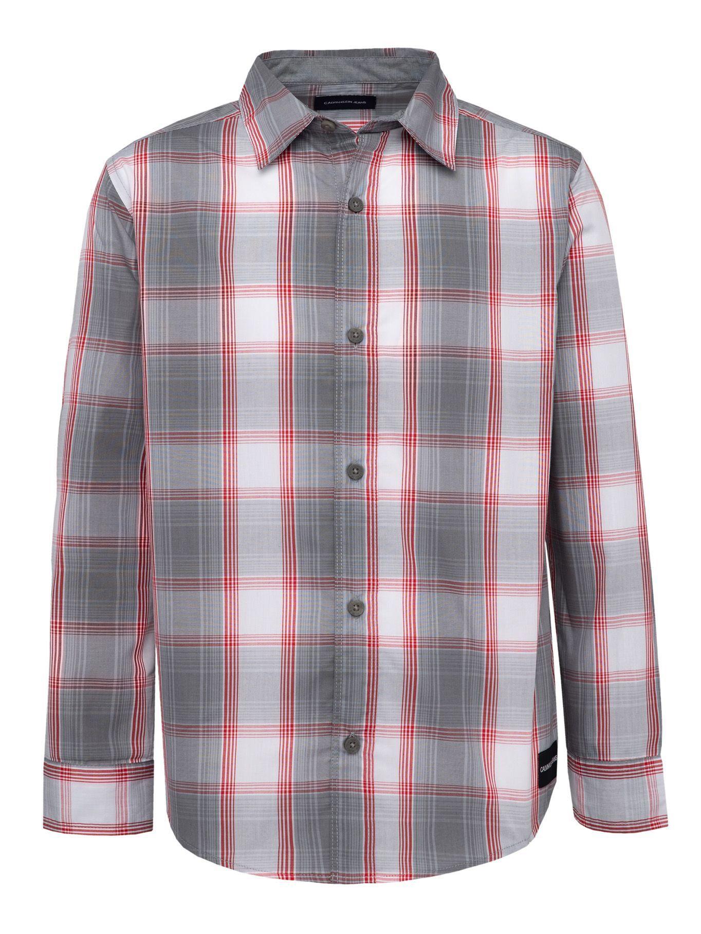 Camisa Niño Gridscape Gris Calvin Klein-0