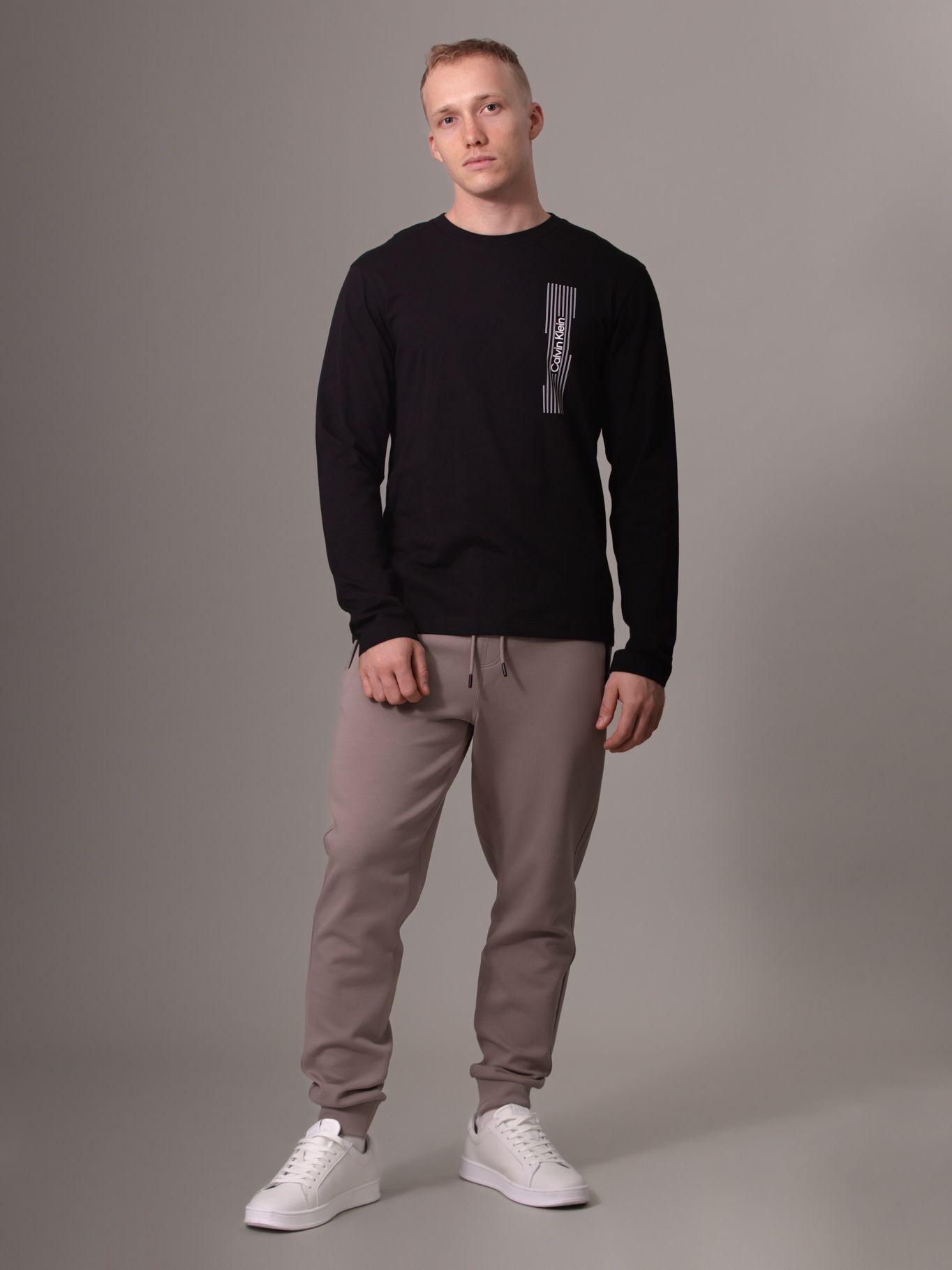 Polera LS Horizontal Logo Negro Calvin Klein-1