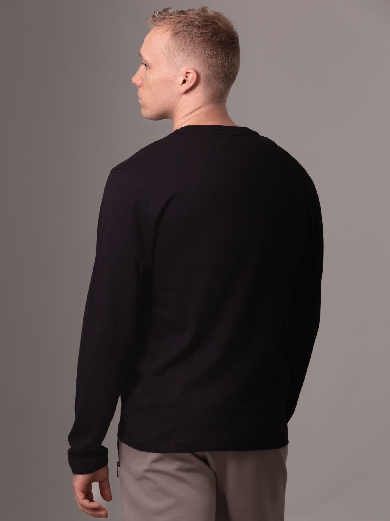 Polera LS Horizontal Logo Negro Calvin Klein-3