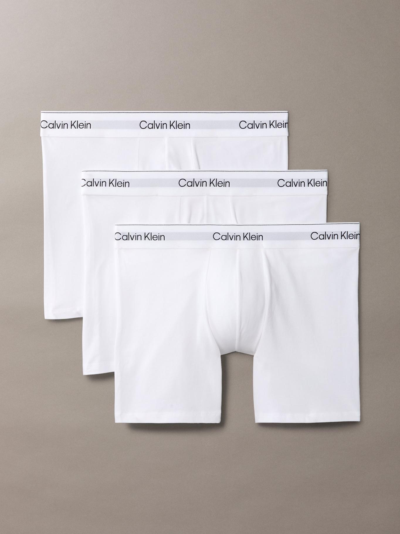 Pack 3 Bóxers AjustadosCott Stretch Blanco Calvin Klein-0