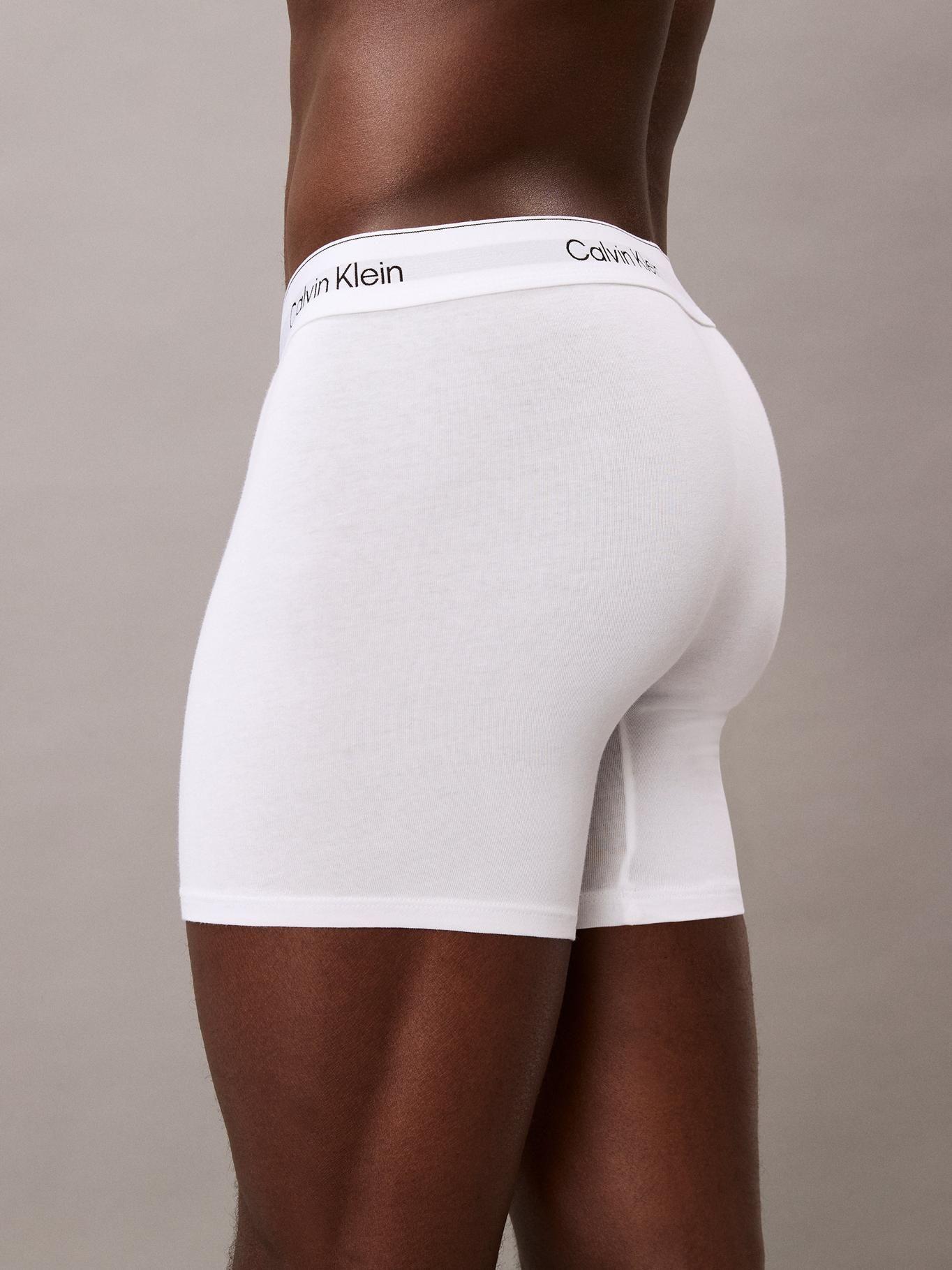 Pack 3 Bóxers AjustadosCott Stretch Blanco Calvin Klein-4