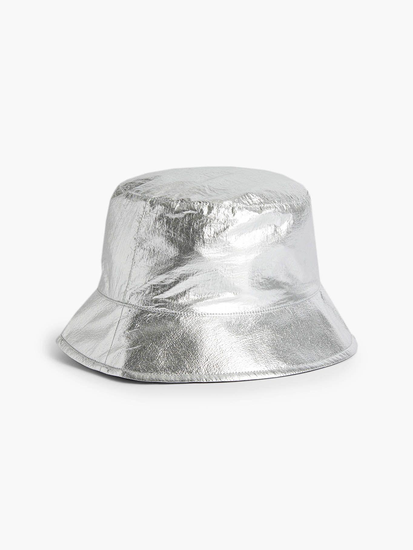 Gorro de pescador con parche de logo Negro Calvin Klein-1