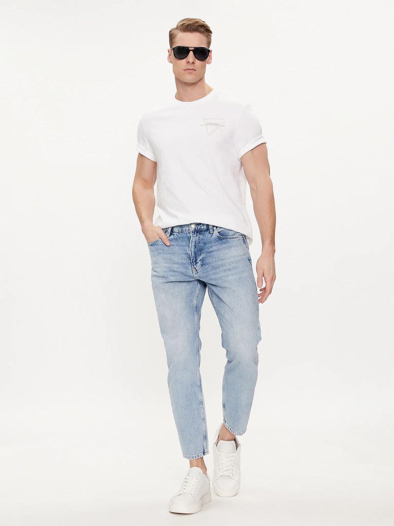 Polera Linear Chest Graphic Blanco Calvin Klein-1
