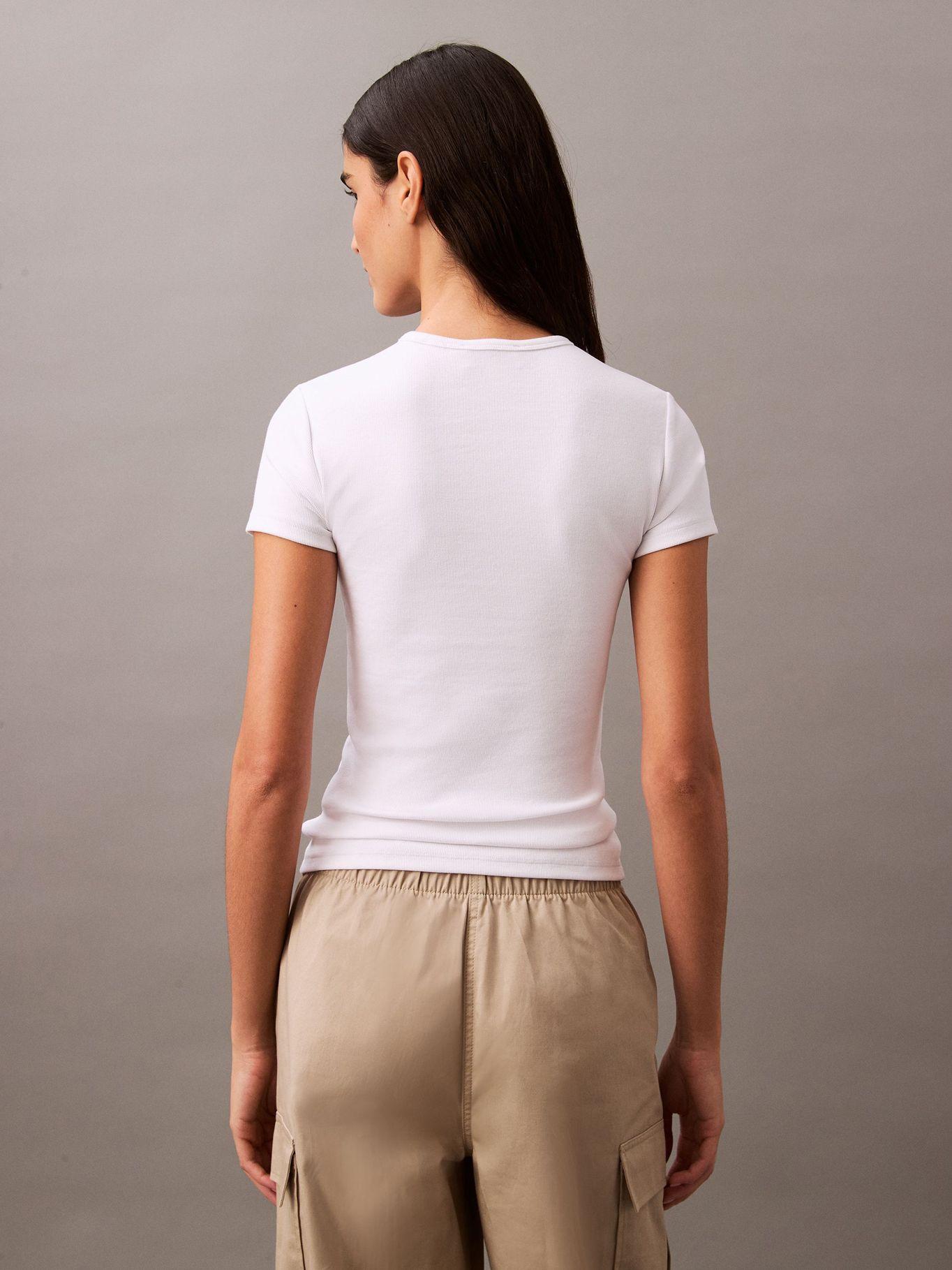 Polera Contour Rib Blanco Calvin Klein-2