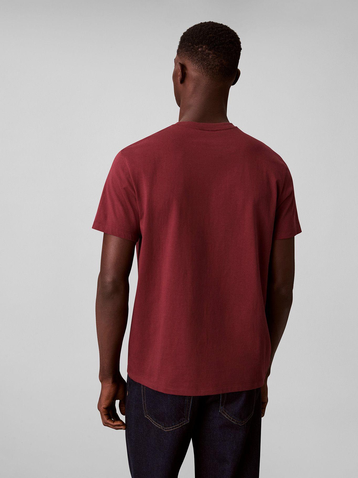 Polera con Micro Monograma Bordado Burdeo Calvin Klein-2
