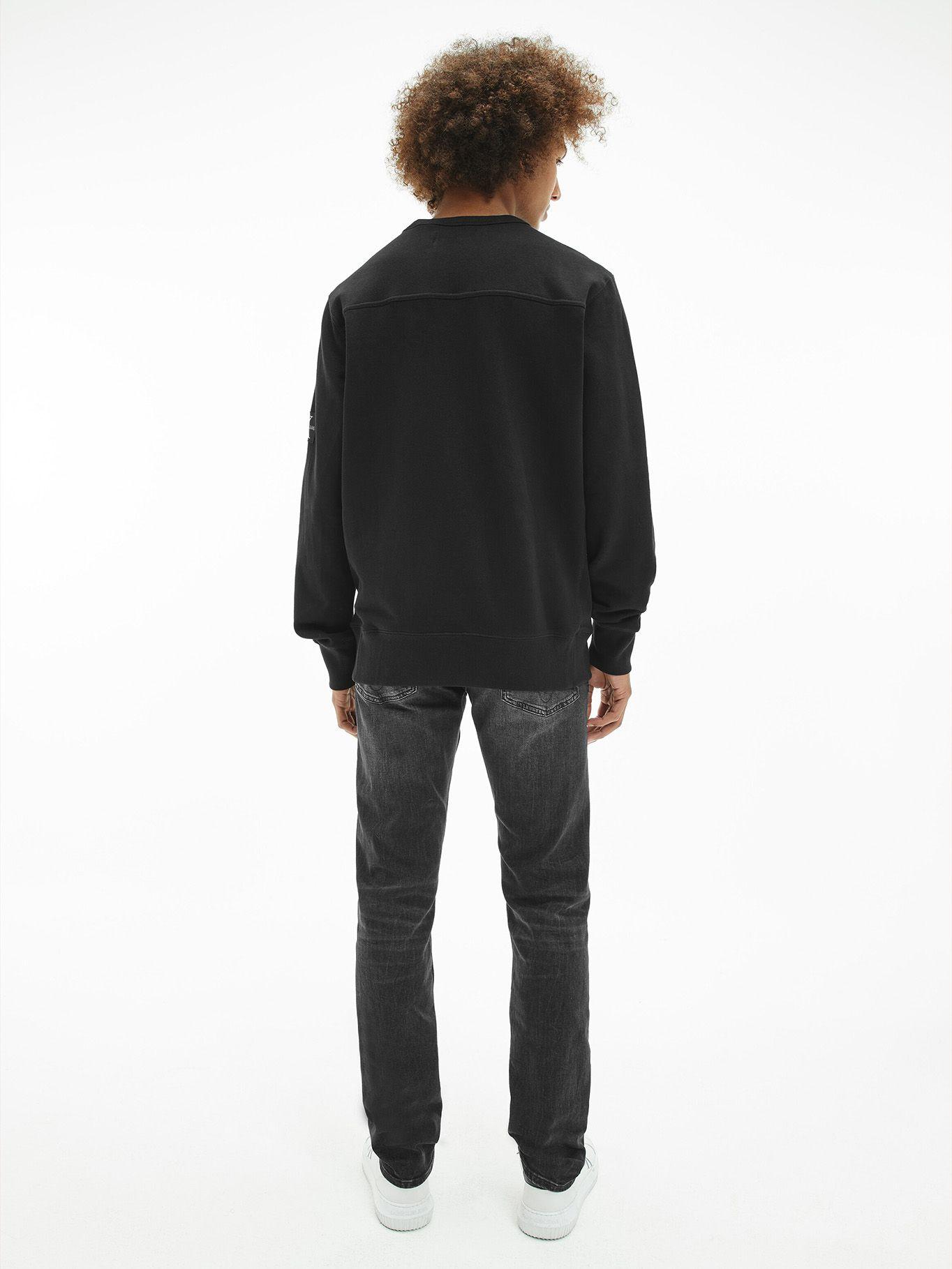 Polerón LS Monogram Negro Calvin Klein-2