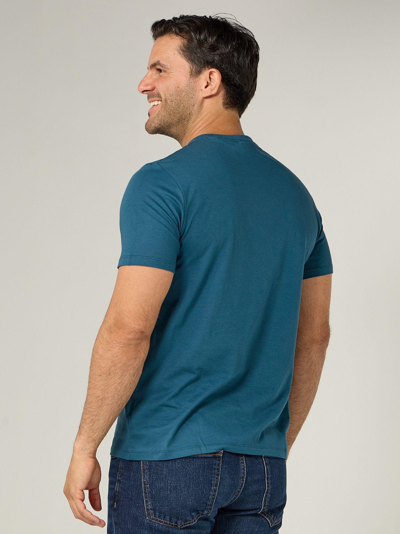 Polera Monograma Bagde 30S Azul Calvin Klein-3