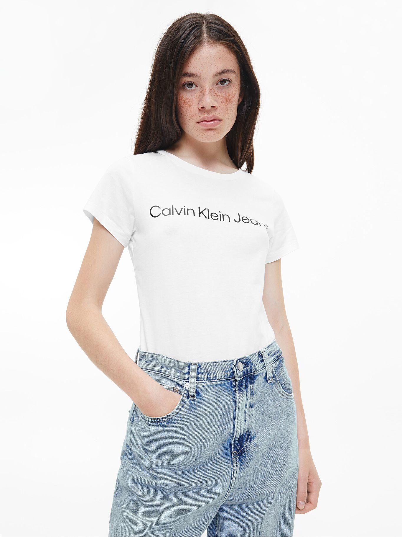 Pack 2 Poleras Institutional Logo Negro/Blanco Calvin Klein-1