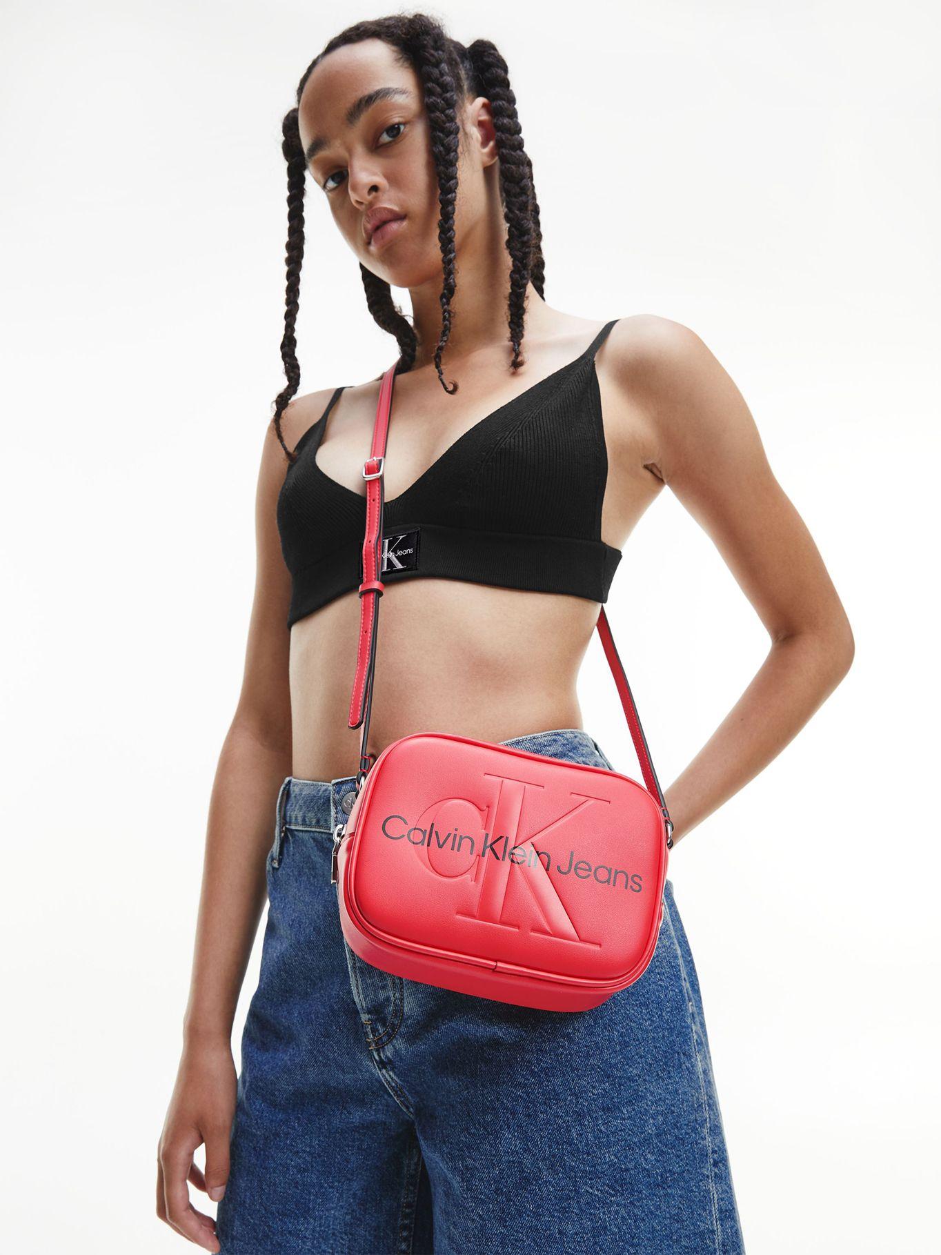 Bandolera Sculpted Mono Naranjo Calvin Klein-1