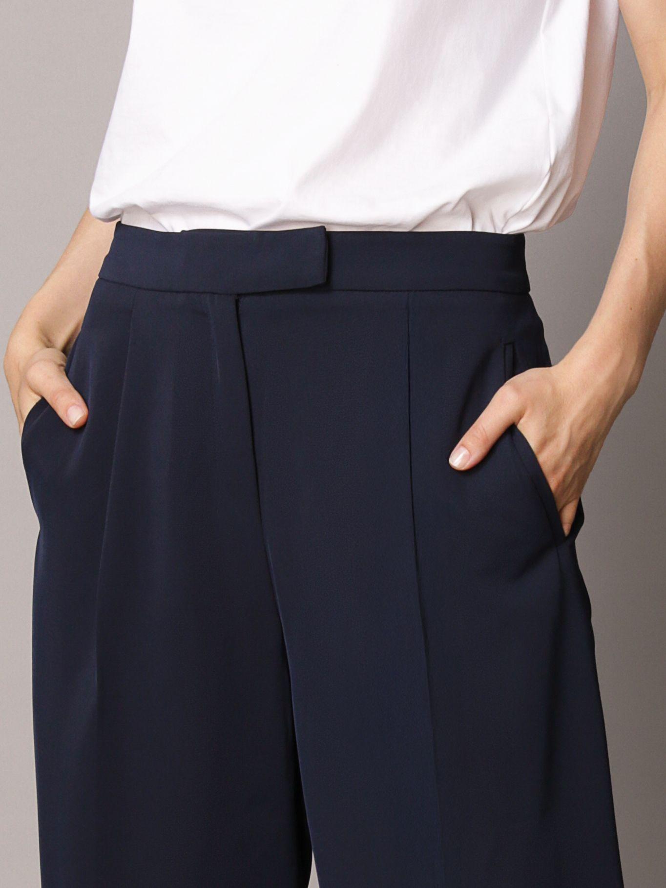 Pantalón Recto De Sarga Tailored Azul Calvin Klein-2