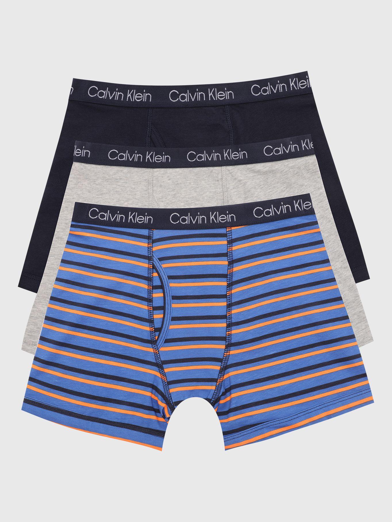 Pack 3 Bóxers Niño Azul Calvin Klein-0
