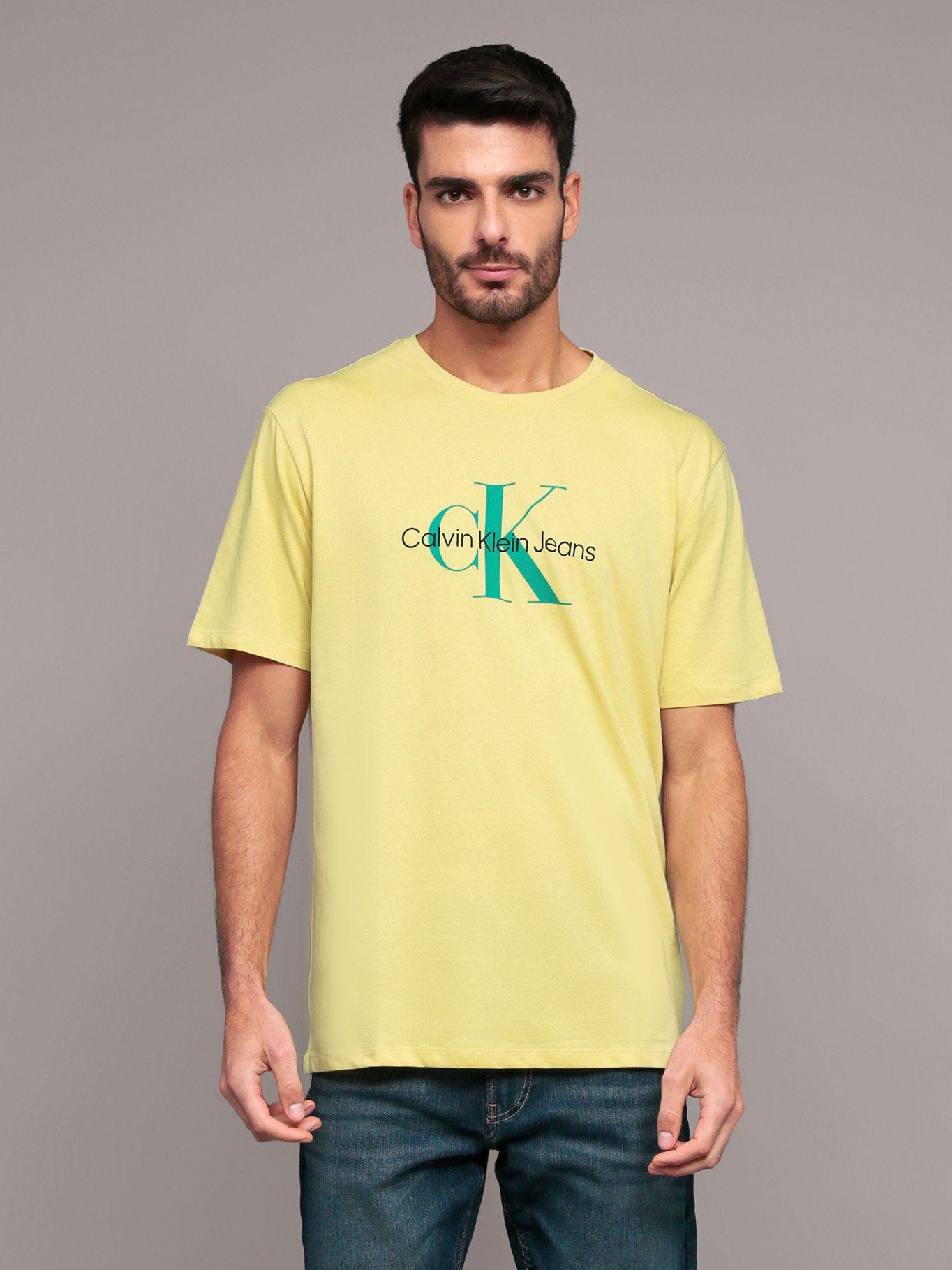 Polera Monogram Amarillo Calvin Klein-0