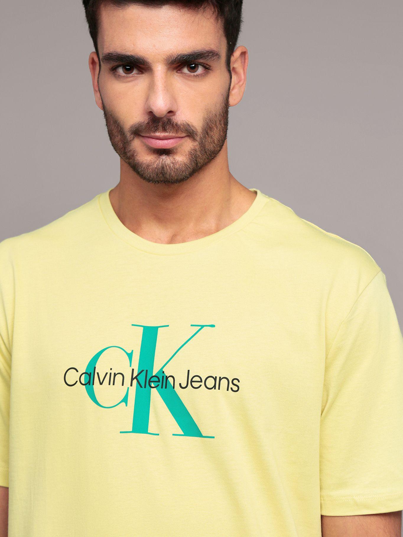 Polera Monogram Amarillo Calvin Klein-4