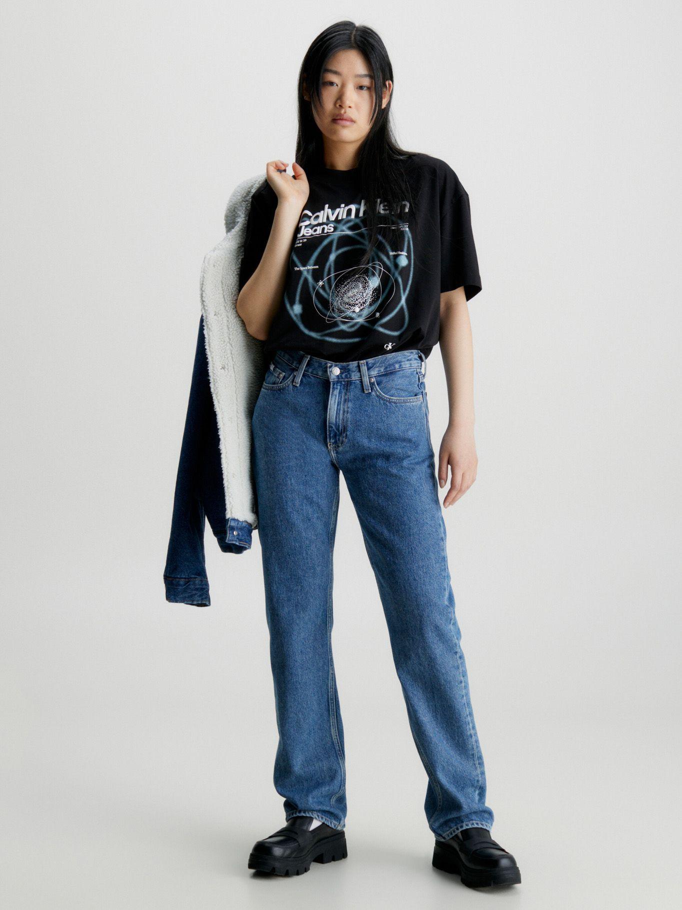 Jeans Low Rise Straight Azul-3
