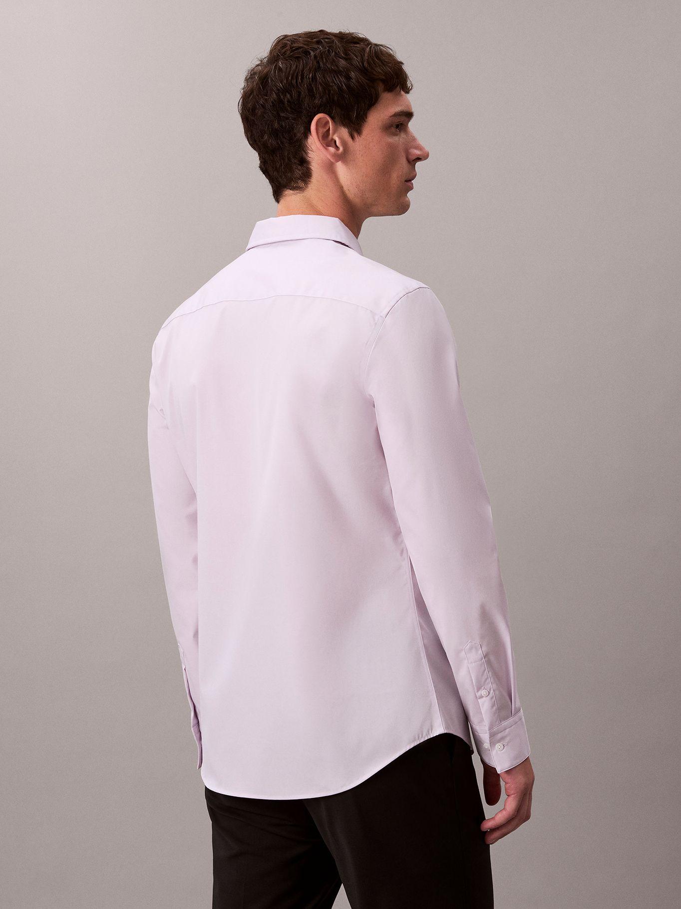 Camisa Slim Stretch- Algodón Supima Blanco Calvin Klein-2