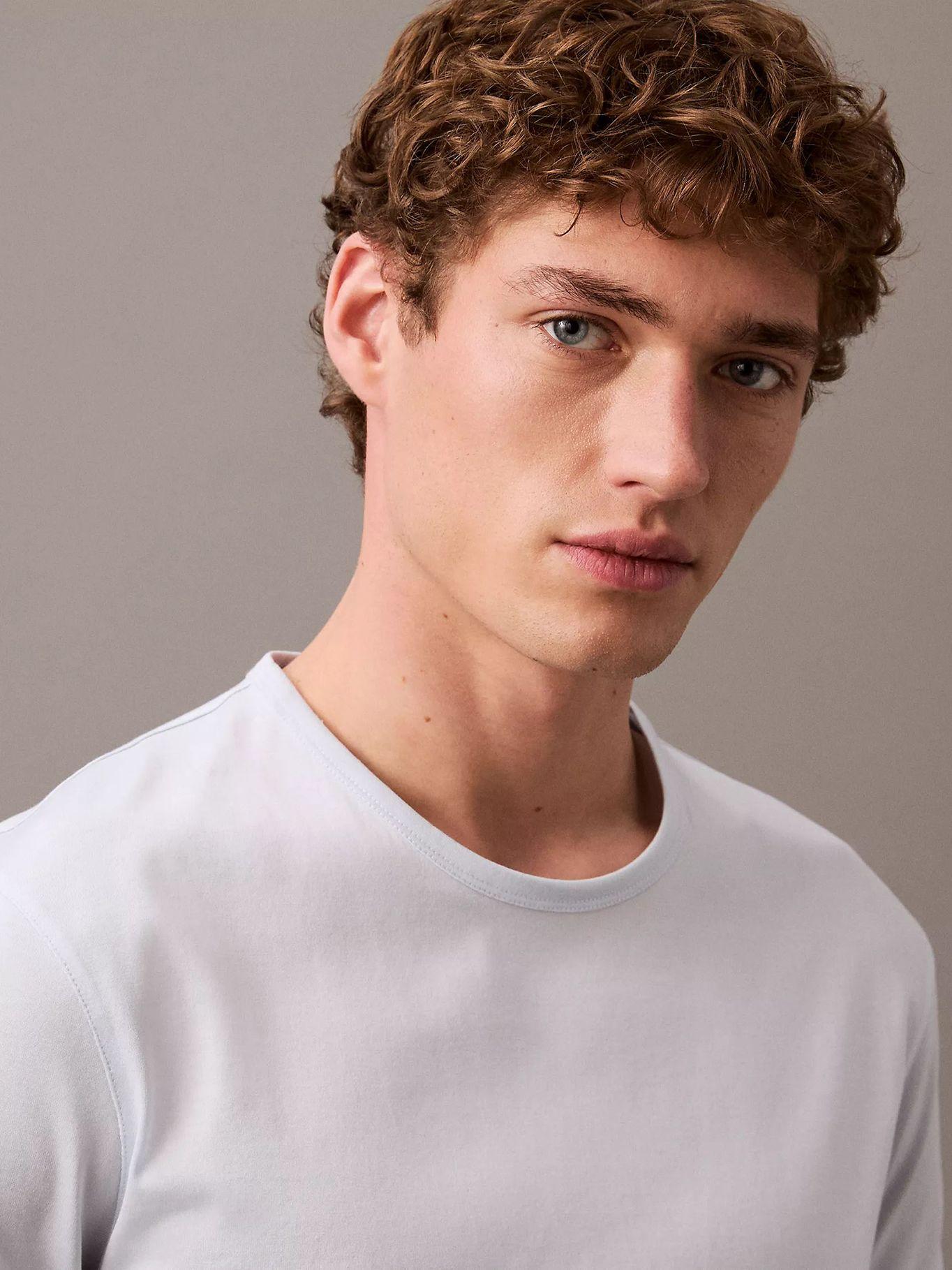 Polera de Punto Global Hero Celeste Calvin Klein-4