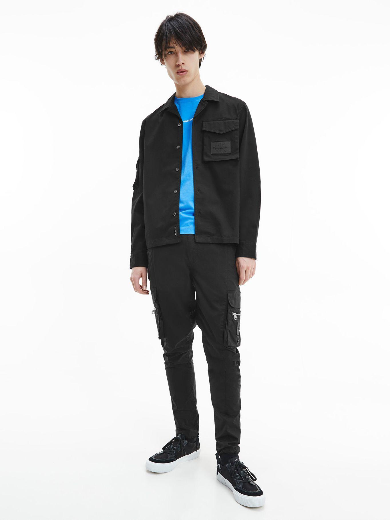 Camisa Utility Overshirt Negro Calvin Klein Hombre-0