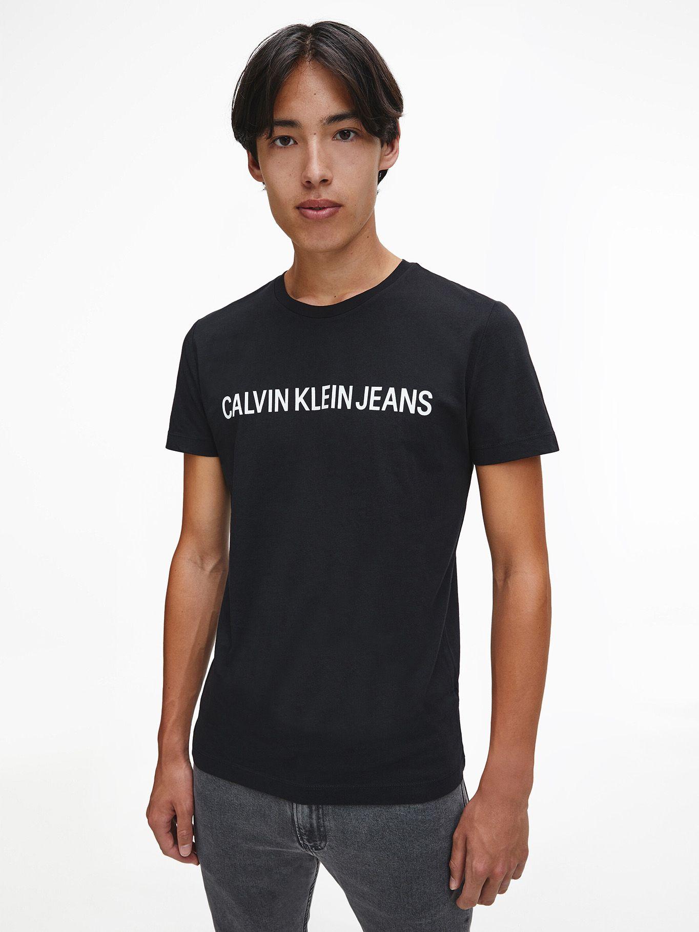 Polera Core Insttutional Negro Calvin Klein-0