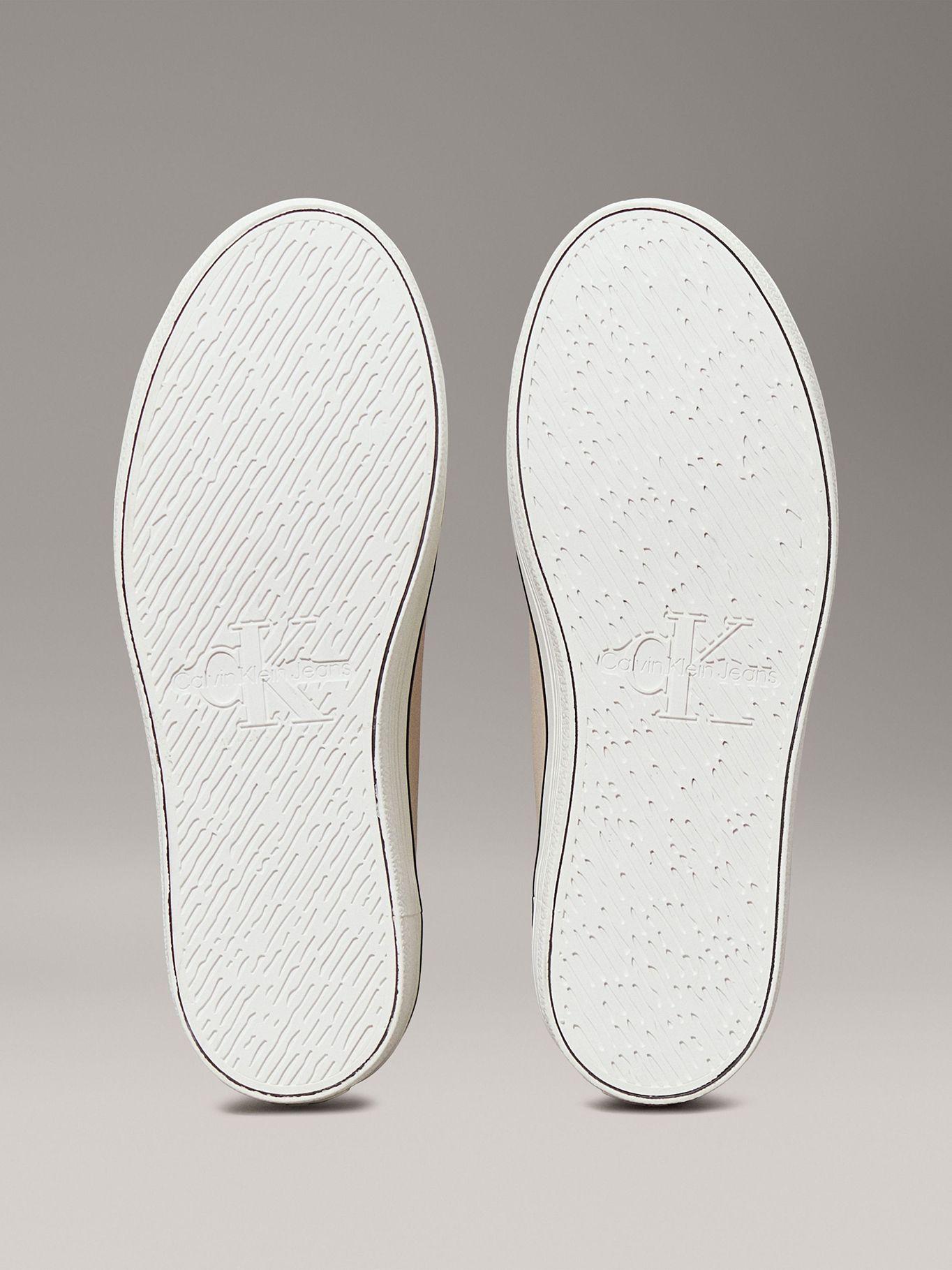Zapatillas de plataforma de cuero Beige Calvin Klein-3