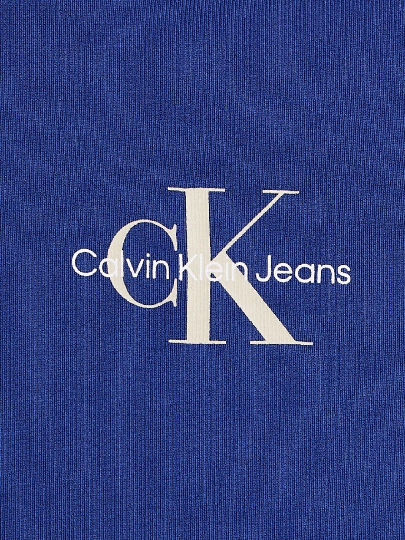 Poleron con Gorro Niño Small Monogram Azul Calvin Klein-3