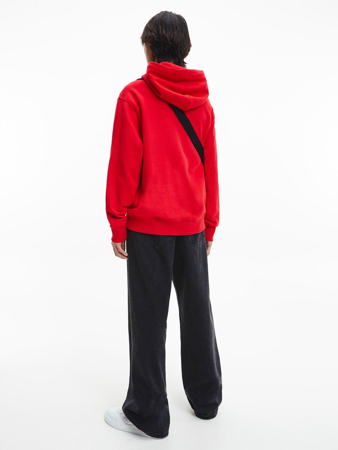 Hoodie Stacked Logo Rojo Calvin Klein-2