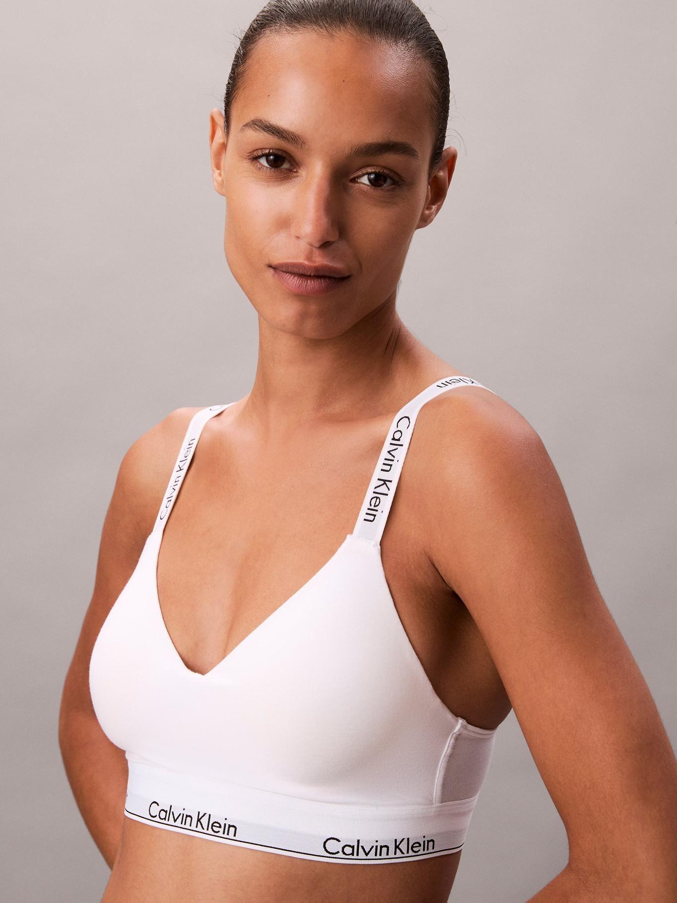 Brasier Icon Cotton Modal Blanco Calvin Klein 110-4