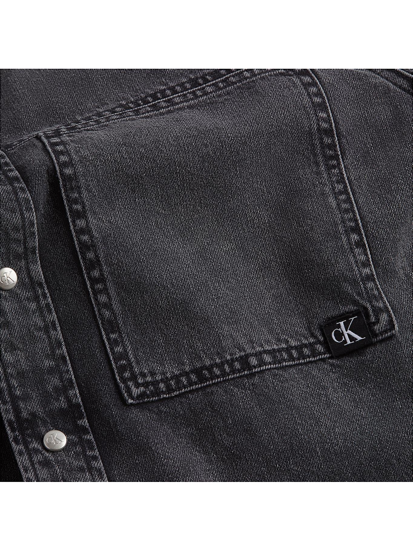 Camisa Linear Denim Negro Calvin Klein-3