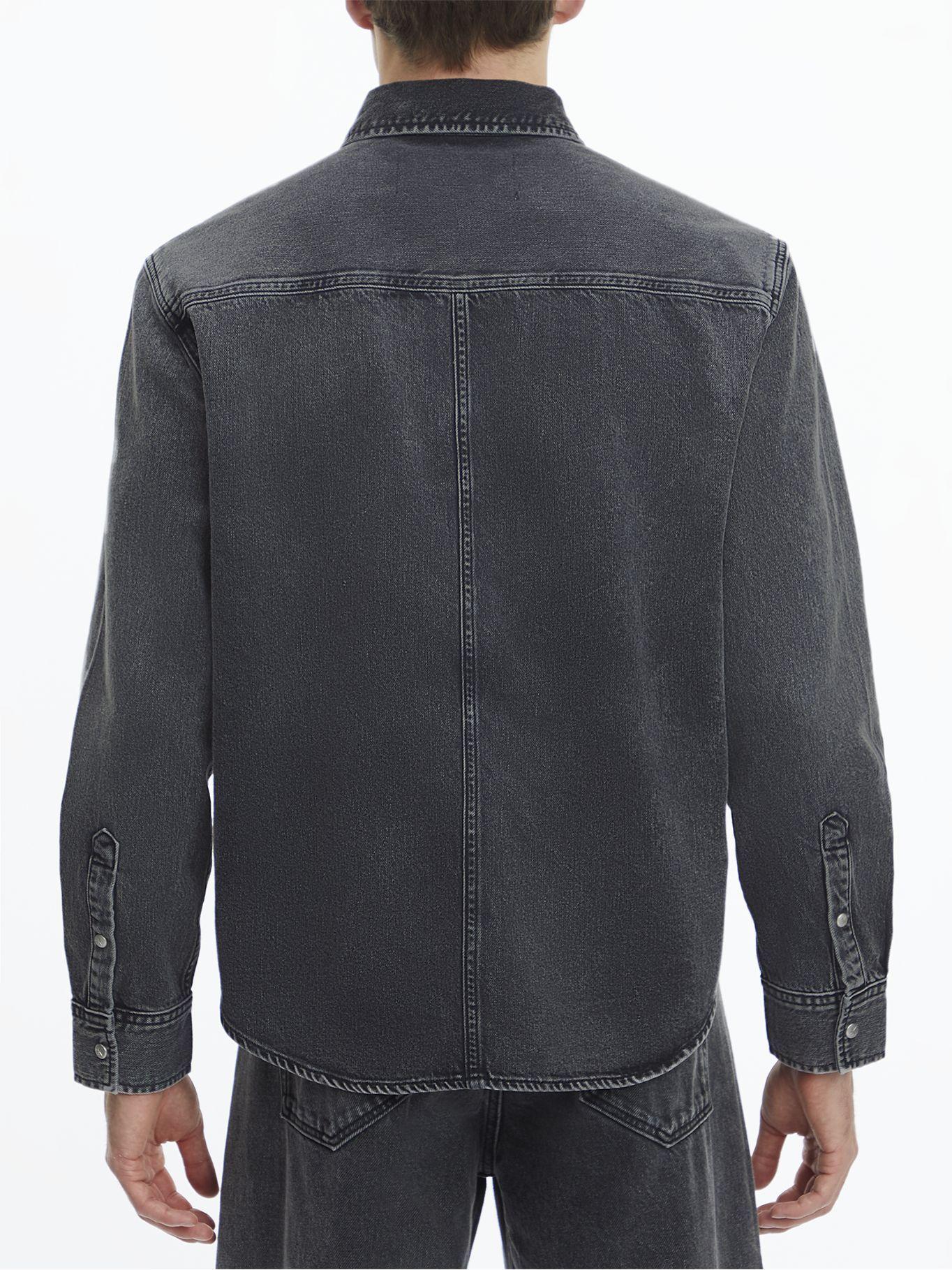 Camisa Linear Denim Negro Calvin Klein-2