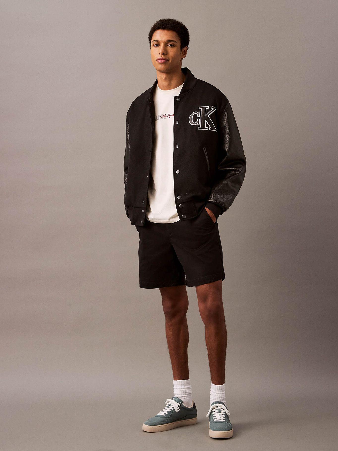 Short Slim de Algodón Negro Calvin Klein-0