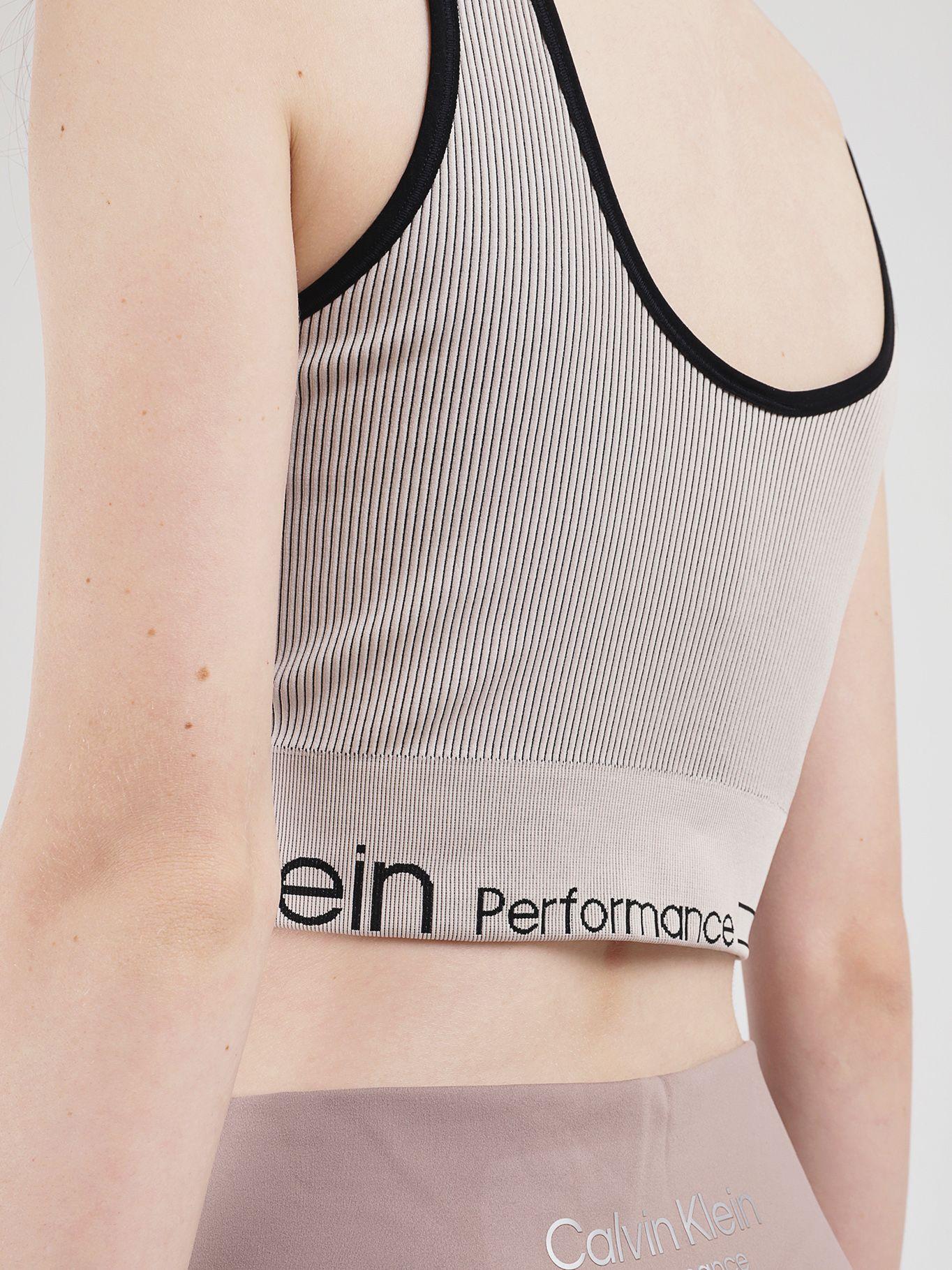 Bralette Ribbed Longline Multicolor Calvin Klein-3