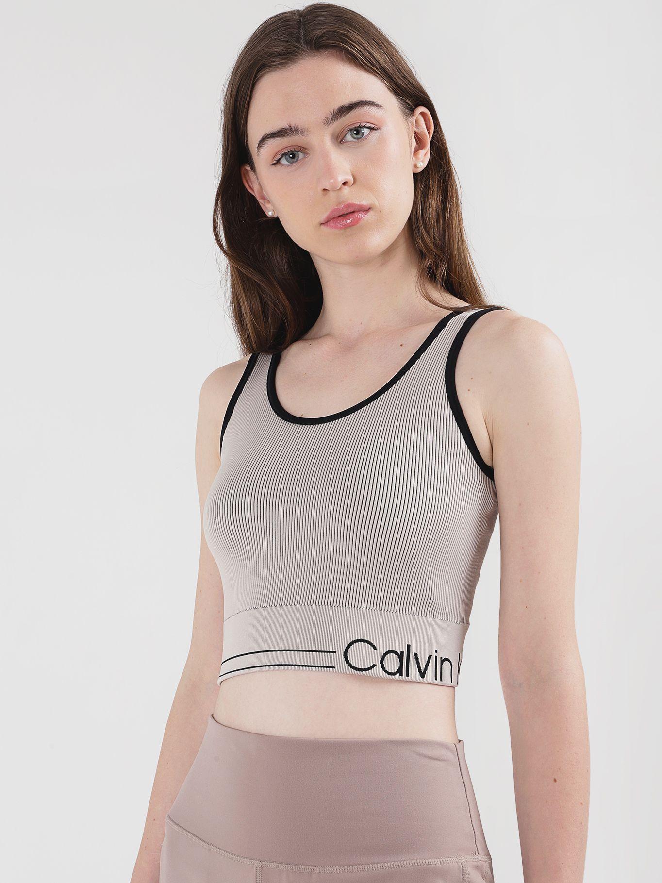 Bralette Ribbed Longline Multicolor Calvin Klein-0