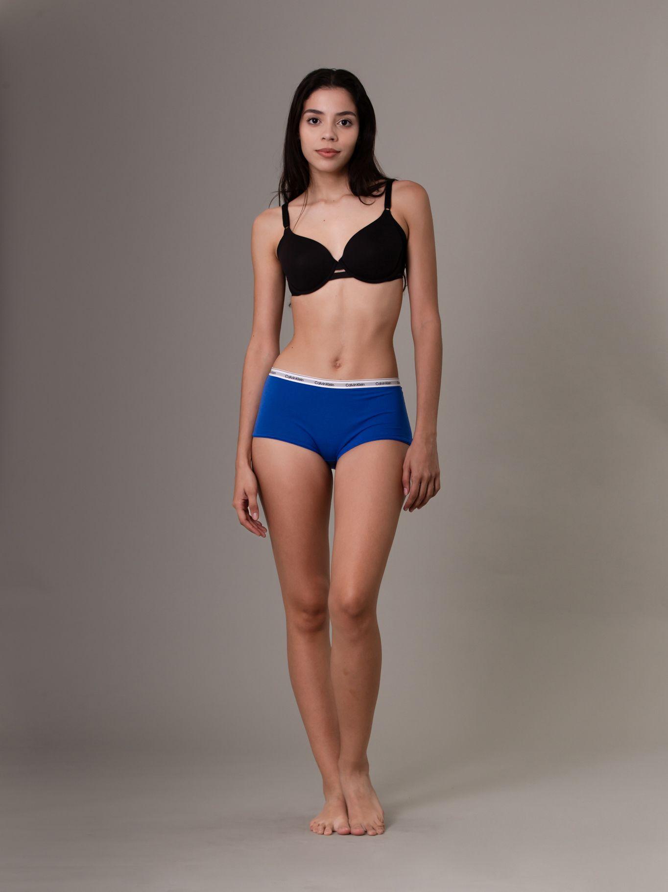 Calzón Hipster Moderno con Logo Azul Calvin Klein-1