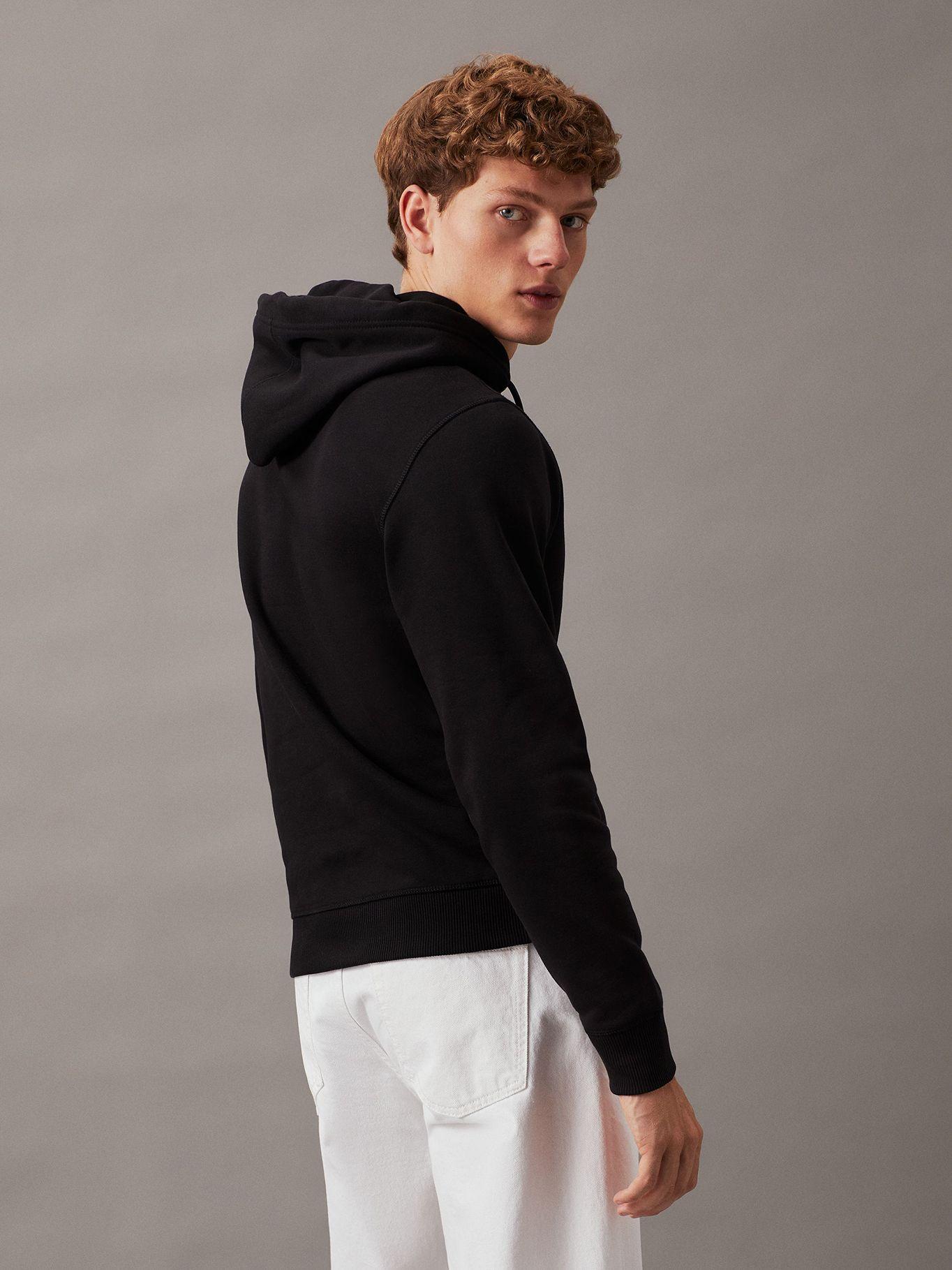 Polerón de Gorro Monologo Negro Calvin Klein-2