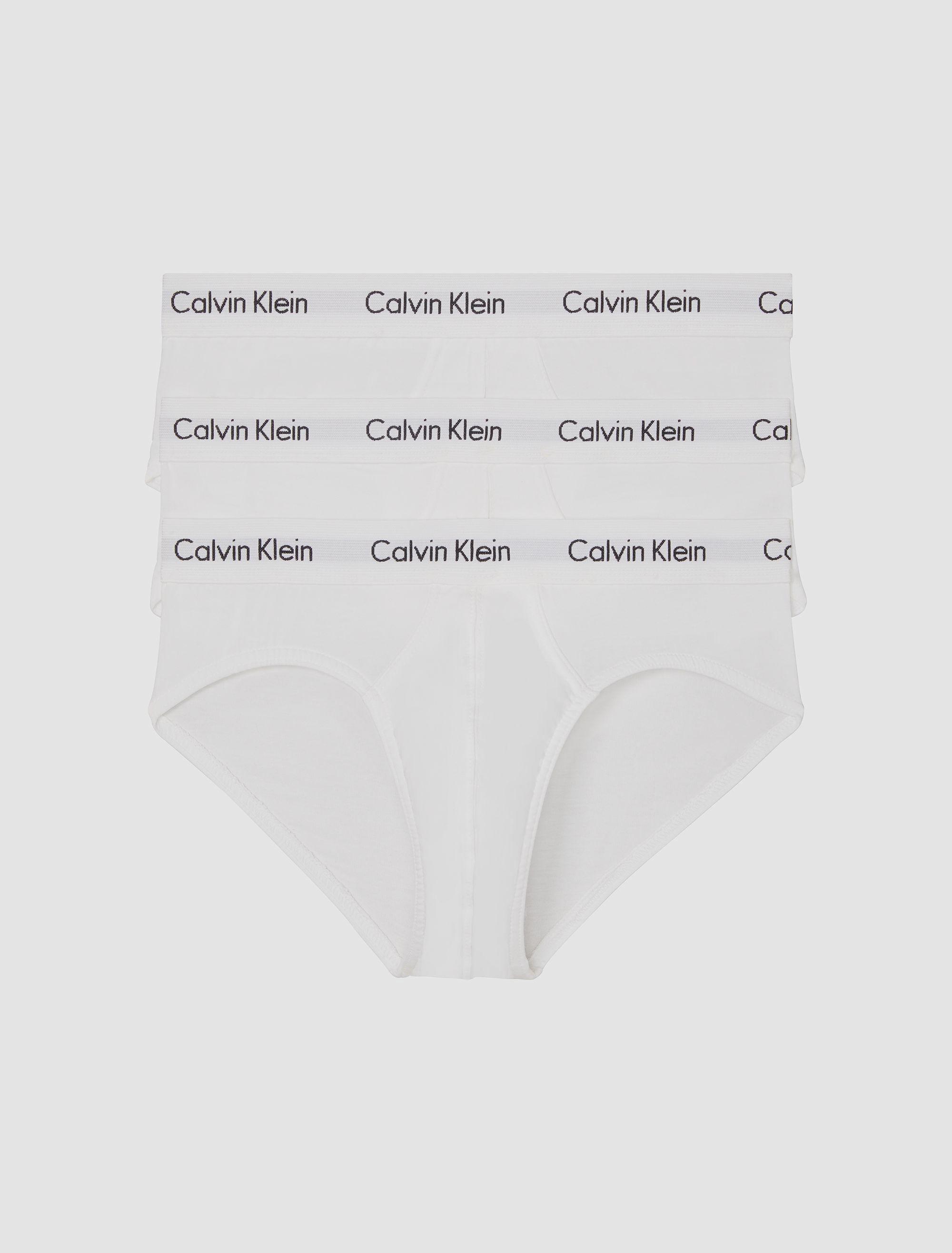 Pack 3 Slips New Cotton Stretch Blanco Calvin Klein-0