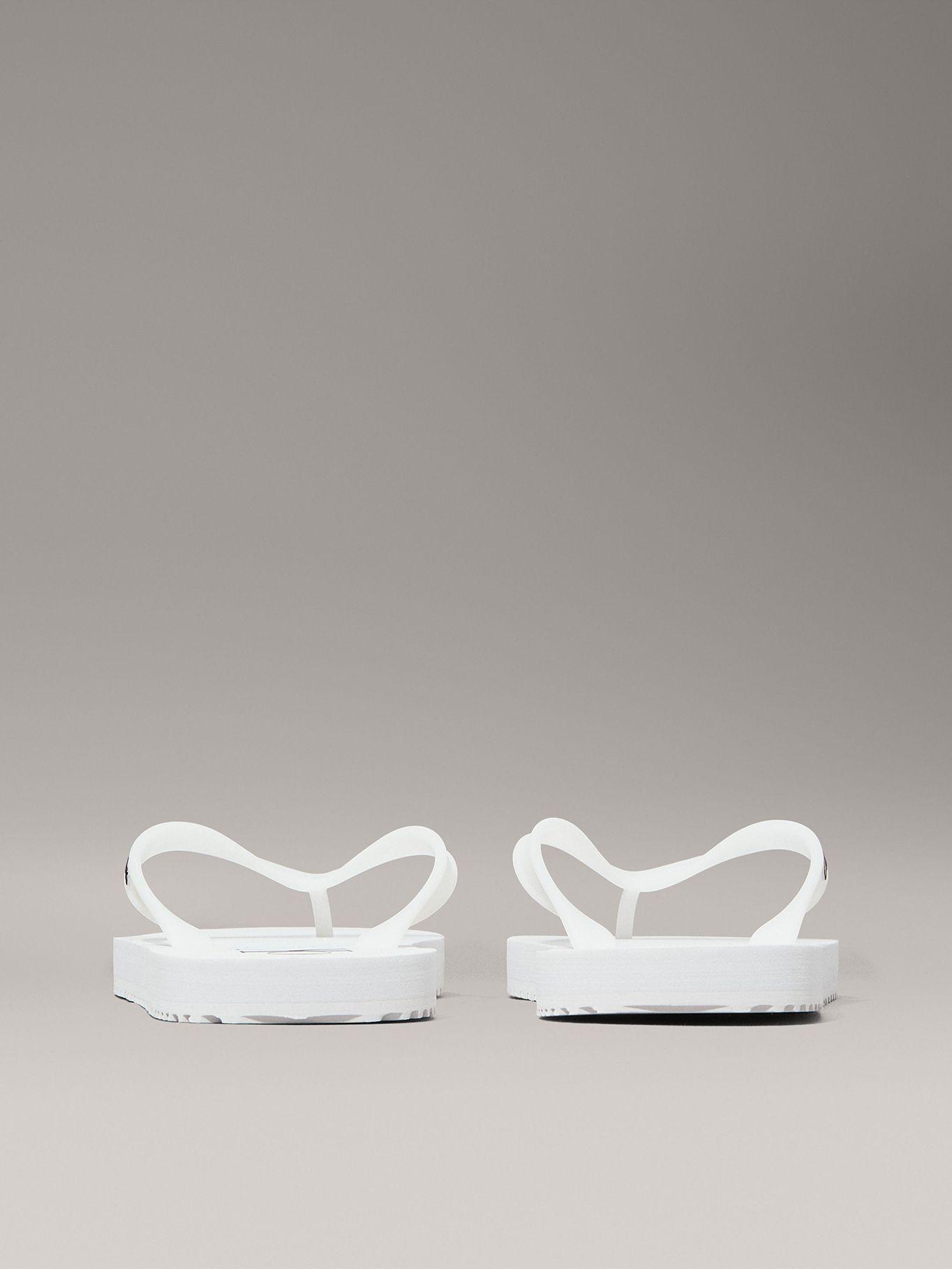 Sandalias con Logotipo Blanco Calvin Klein-1