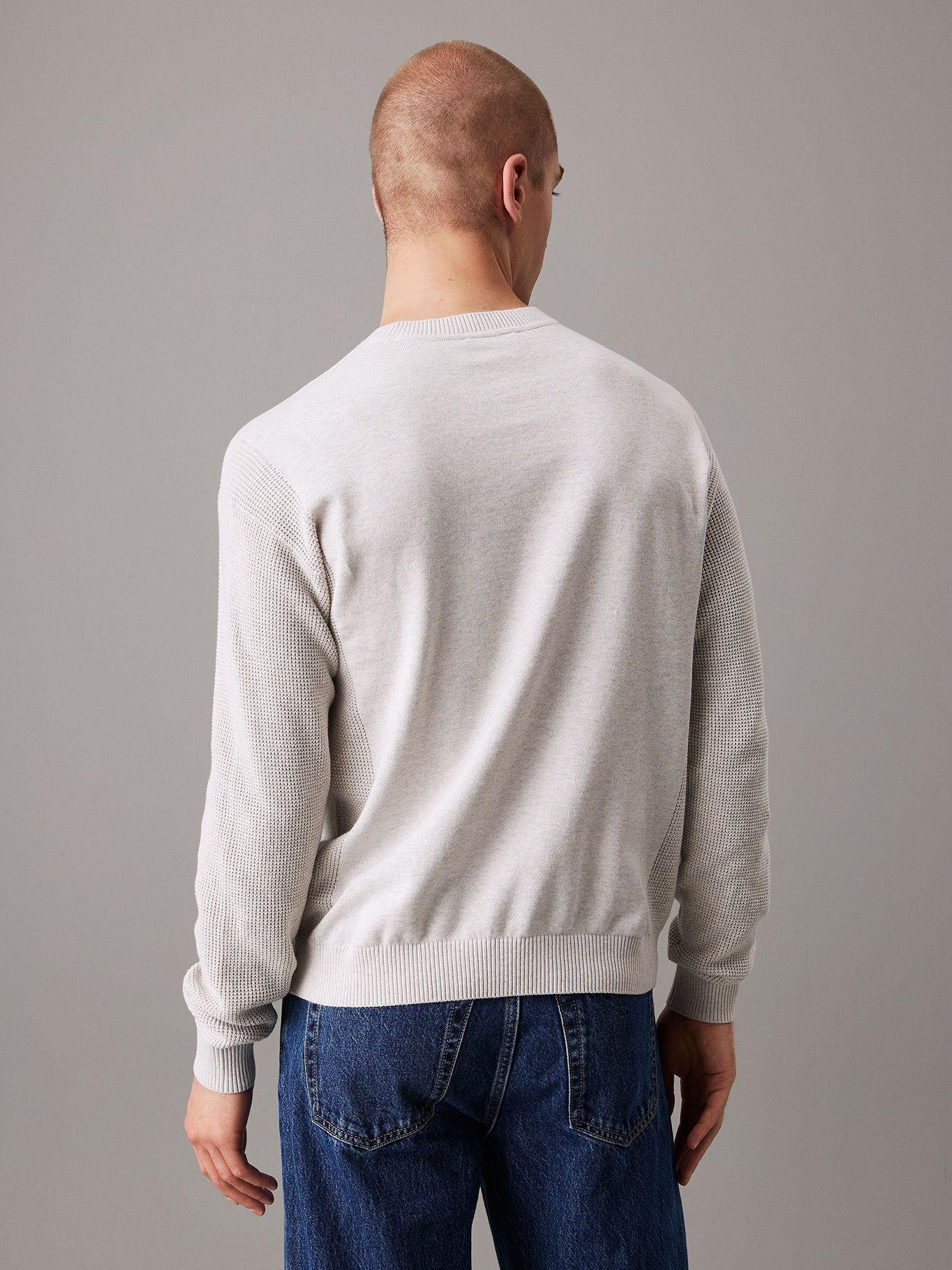 Sweater Monologo Sweater Gris Calvin Klein-2