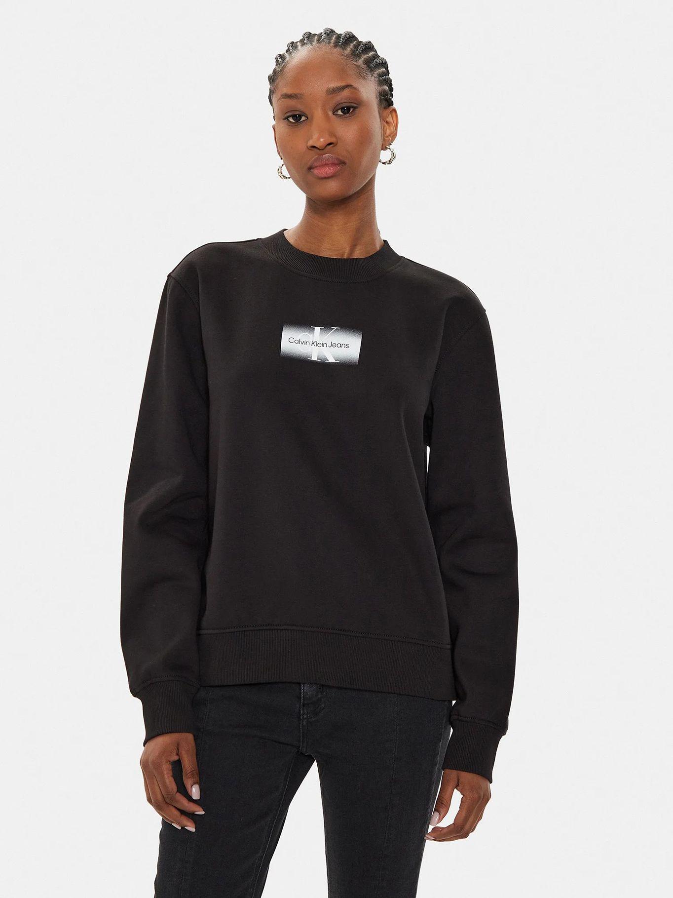 Polerón Faded Monologo Negro Calvin Klein-0