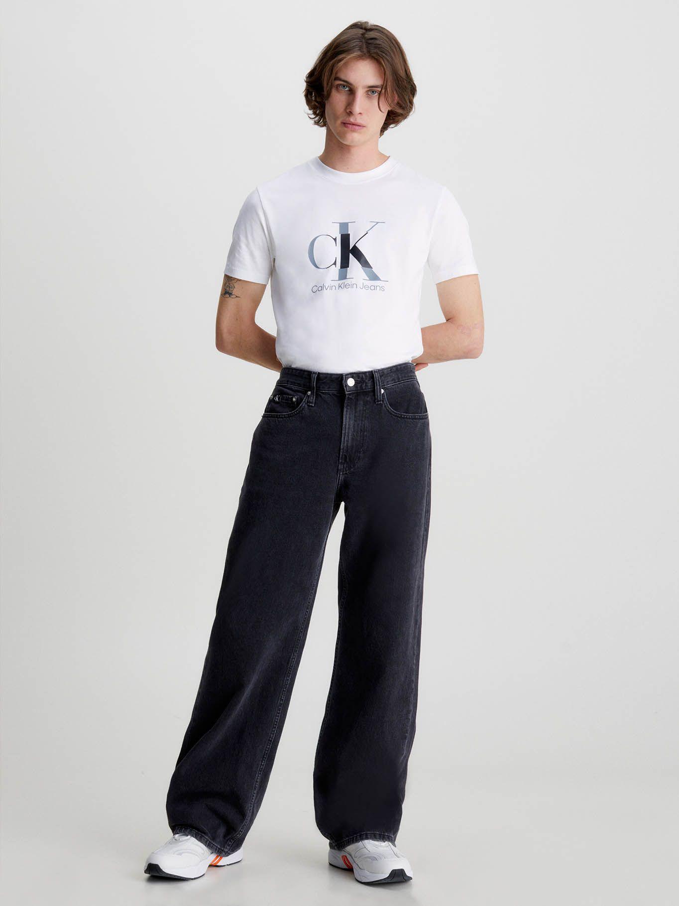 Camiseta slim monograma Blanco Calvin Klein-1