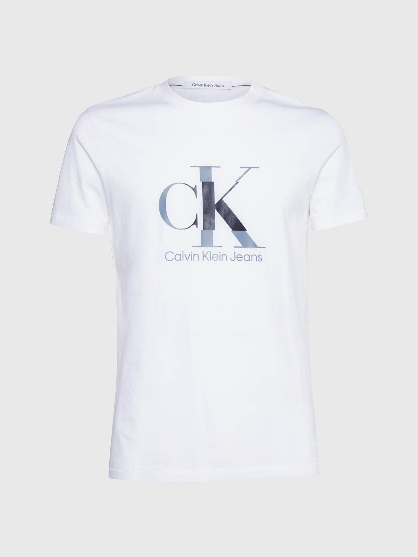 Camiseta slim monograma Blanco Calvin Klein-5