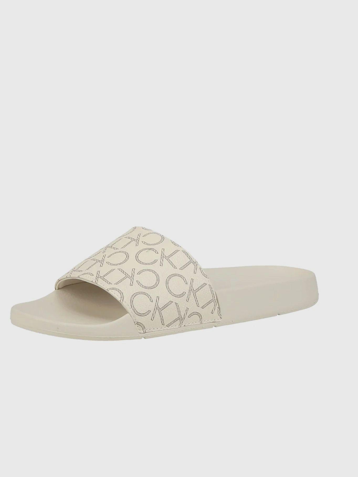 Sandalias con Monograma Beige Calvin Klein-0