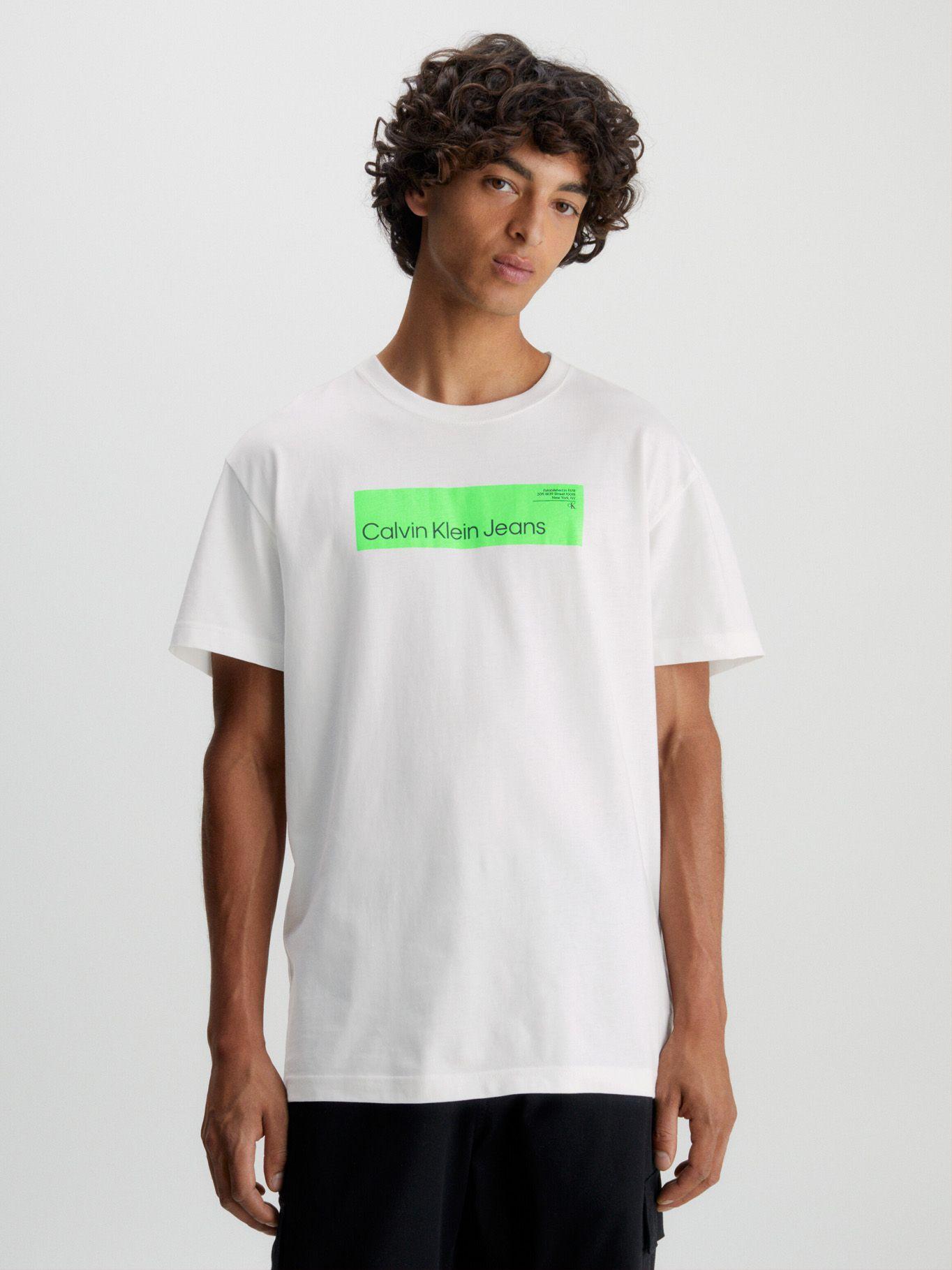 Polera Hyper Real Box Logo Blanco Calvin Klein-0