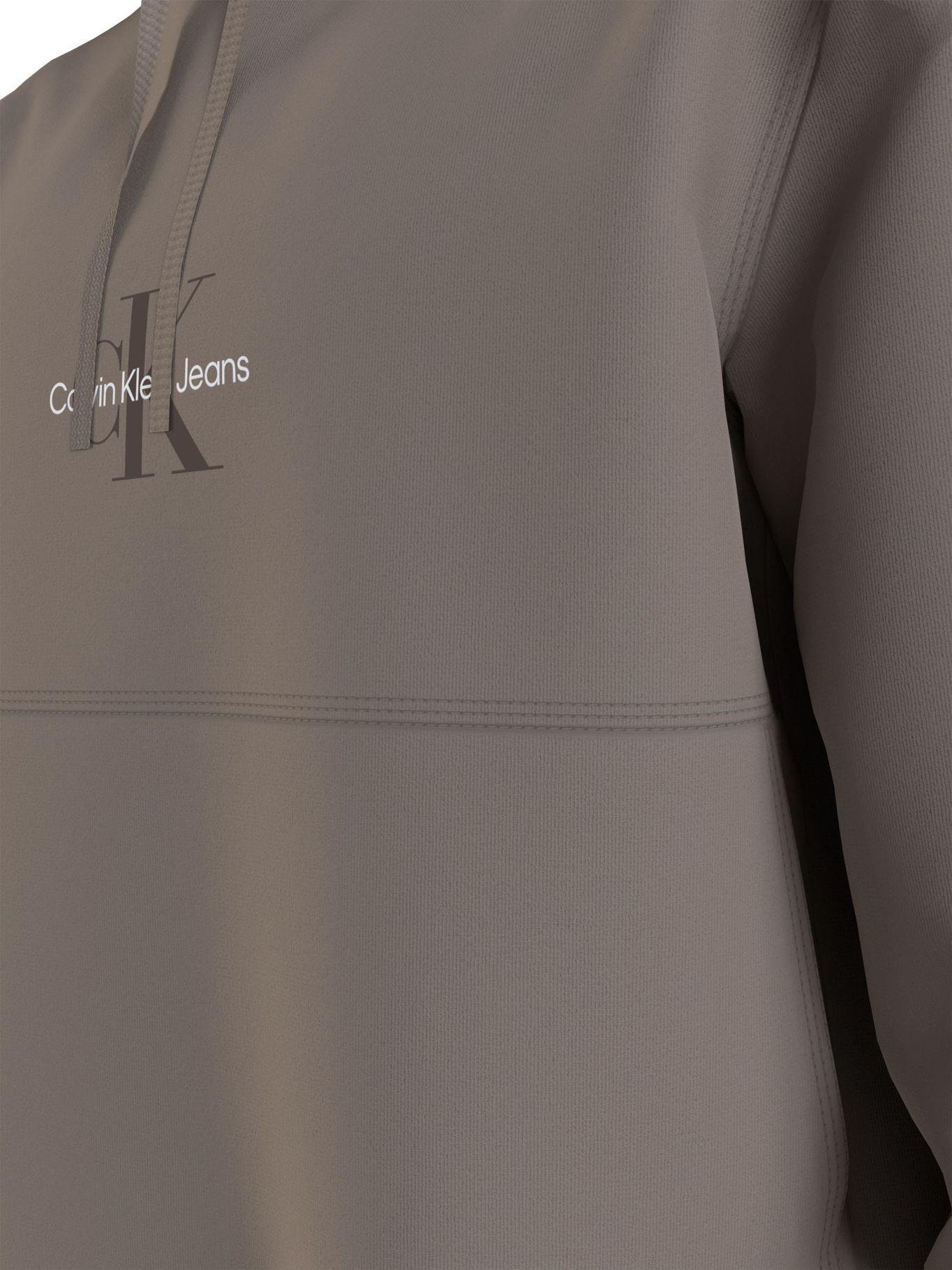 Hoodie Monogram Logo Gris A03 Calvin Klein-4